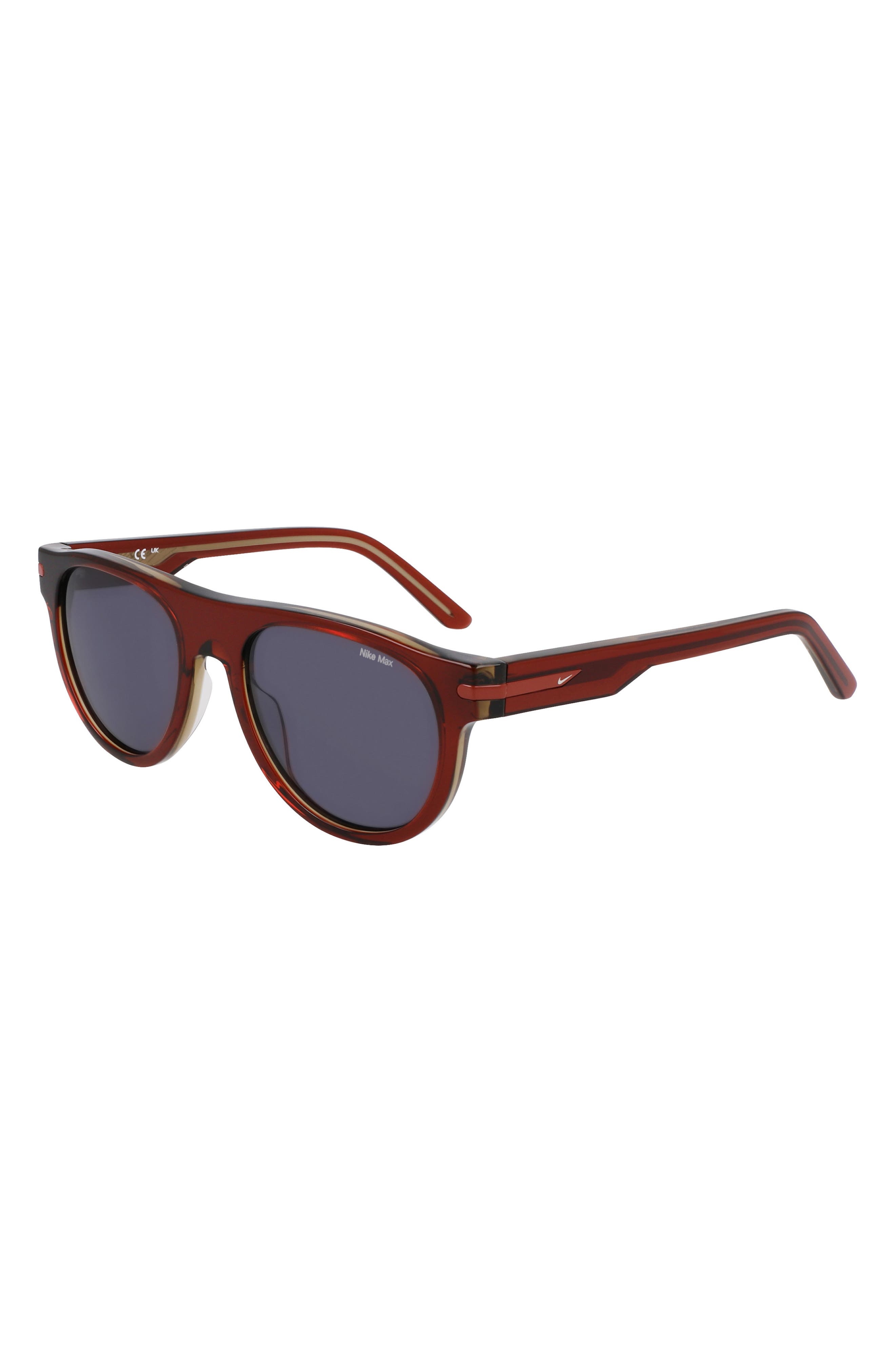 Nike Crescent III 54mm Round Sunglasses in Cedar /Grey at Nordstrom - 2