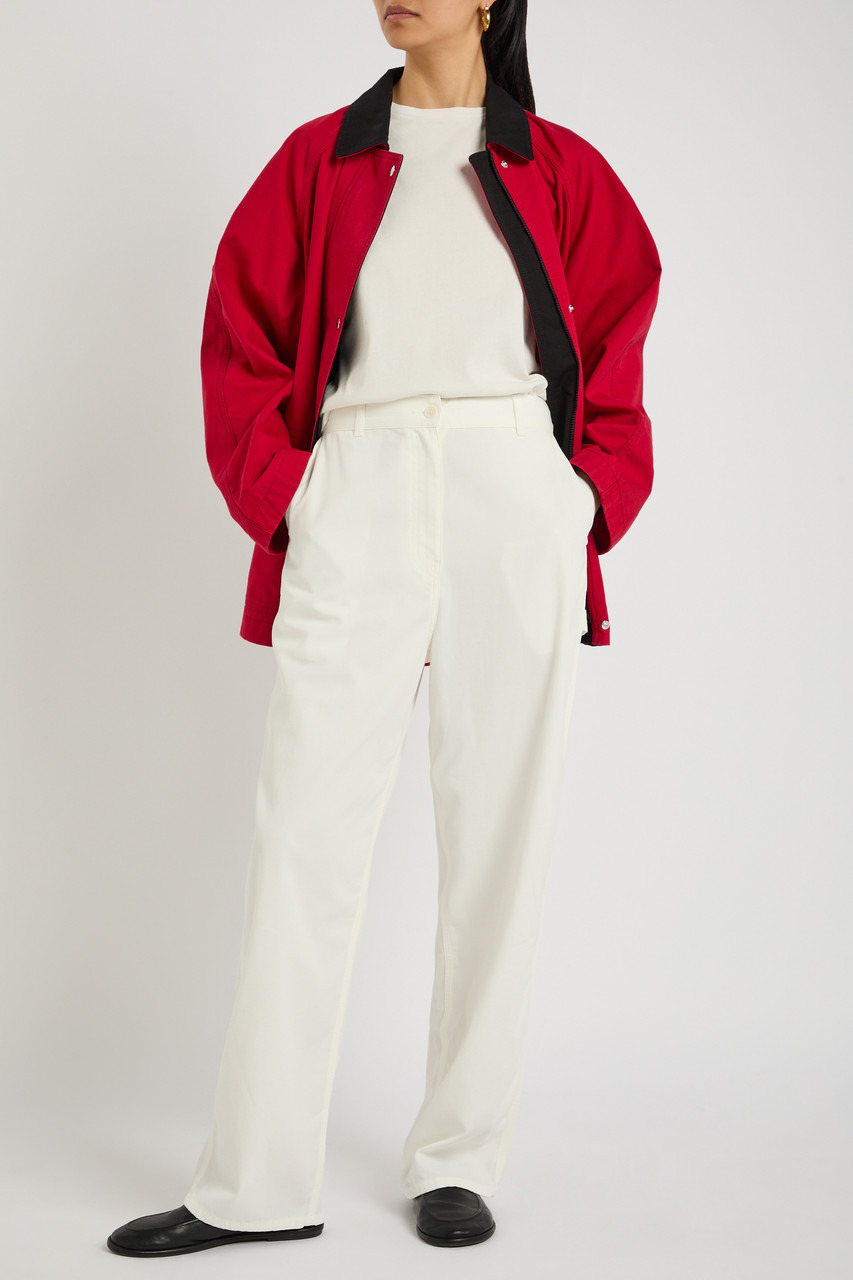 The Row Sharka Straight-leg Cotton-blend Trousers - 4