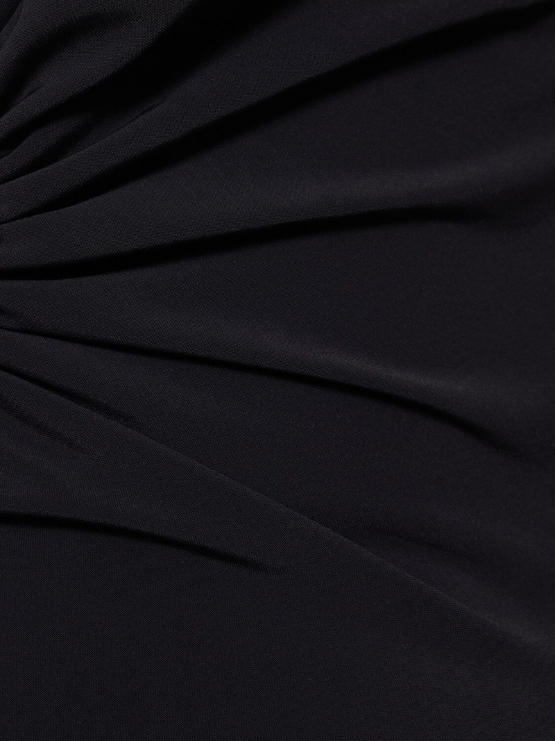 CHRISTOPHER ESBER Ruched Orbit lycra one piece swimsuit outlook