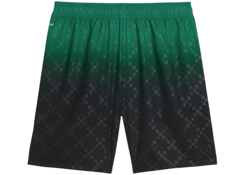 Off-White OFF-WHITE x Puma AC Milan Authentic Shorts Black/Power Green outlook