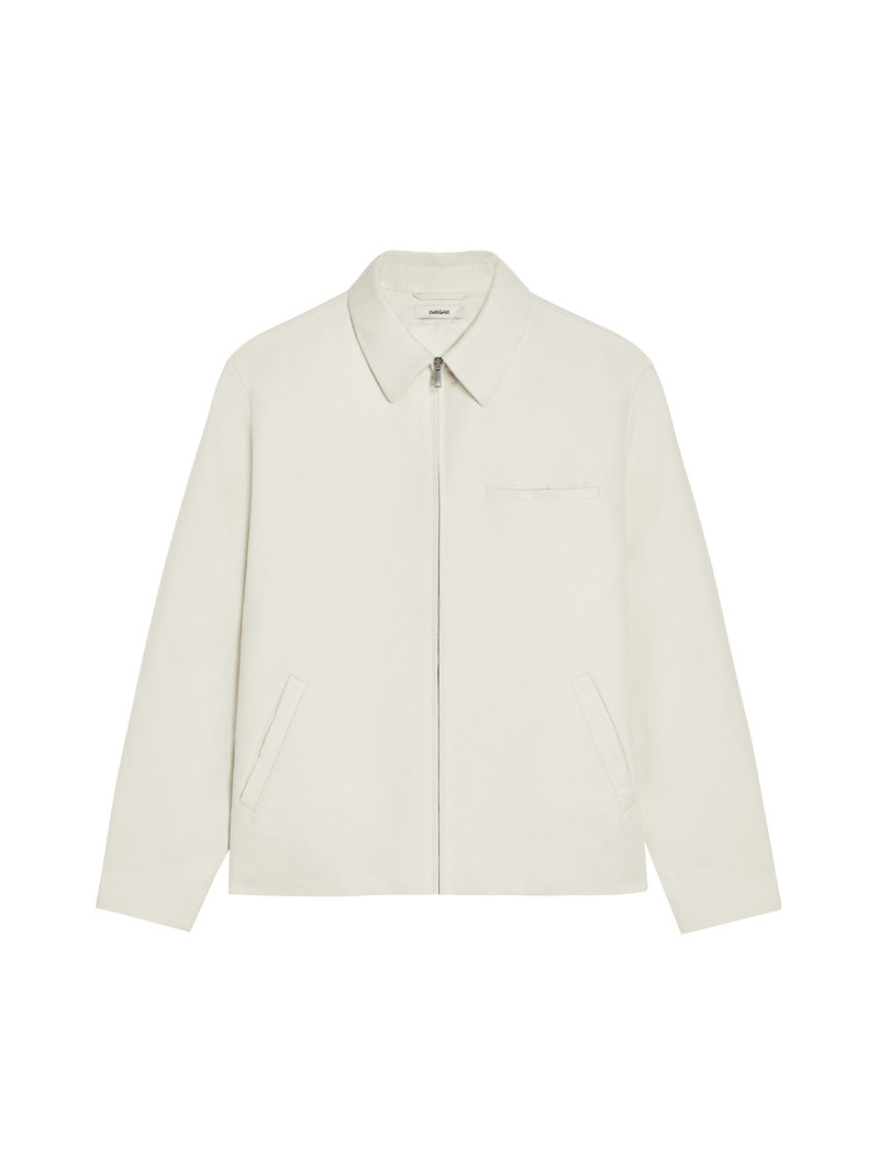 Mens Organic Cotton Harrington Jacket - Elderflower 1