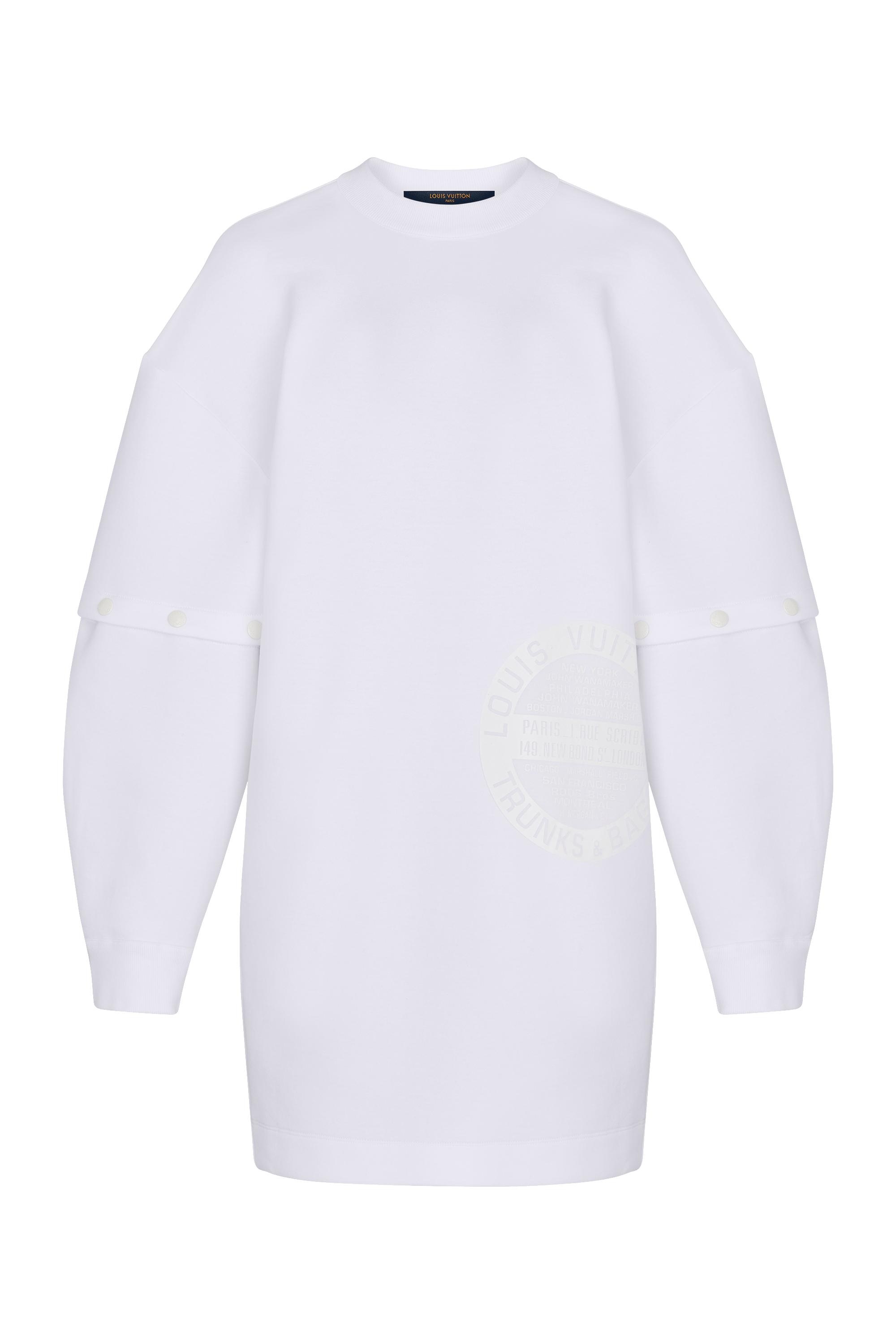 LV Stamp Sweatshirt Dress - 1