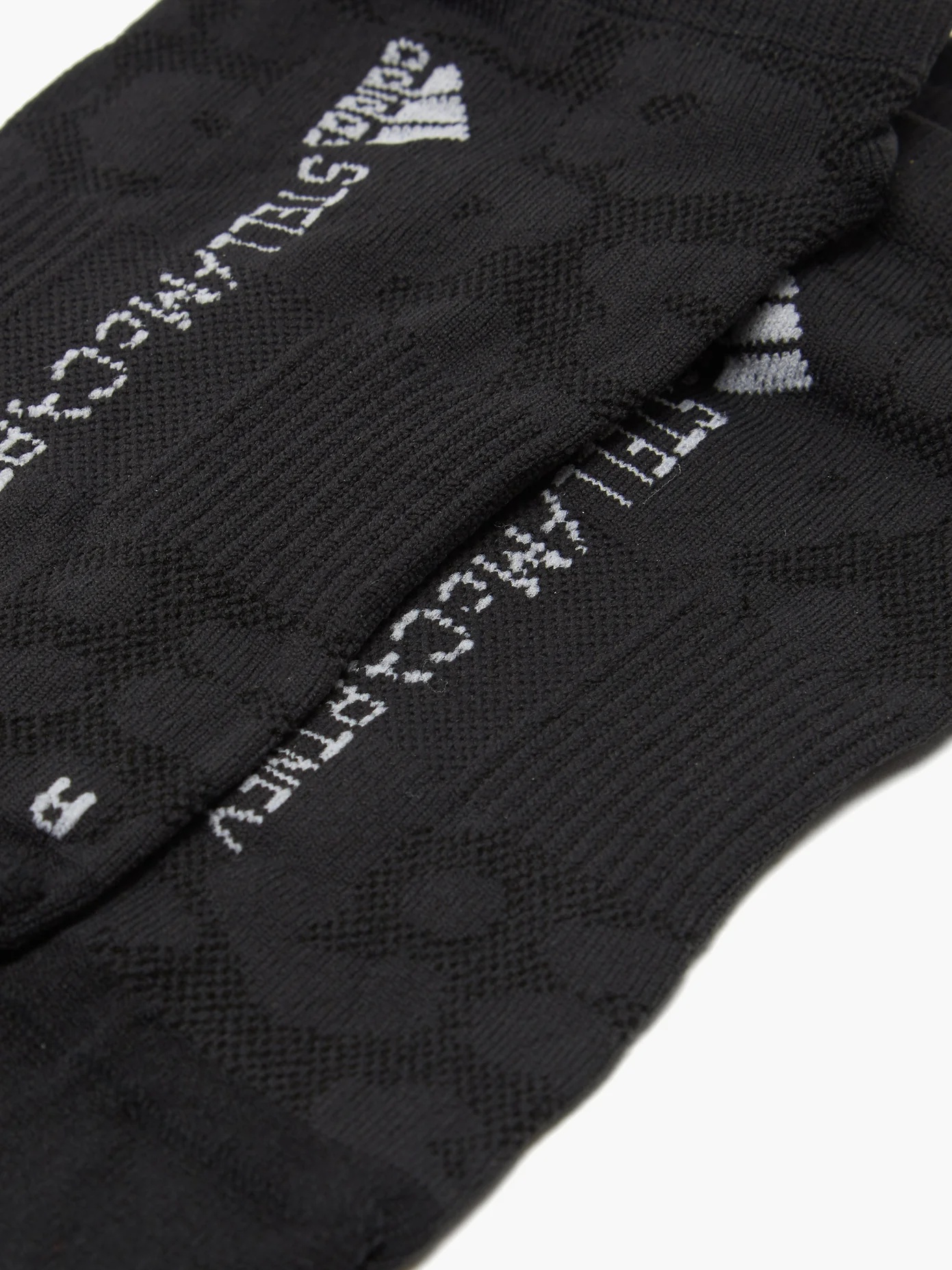 Set of two logo-jacquard jersey hidden socks - 4