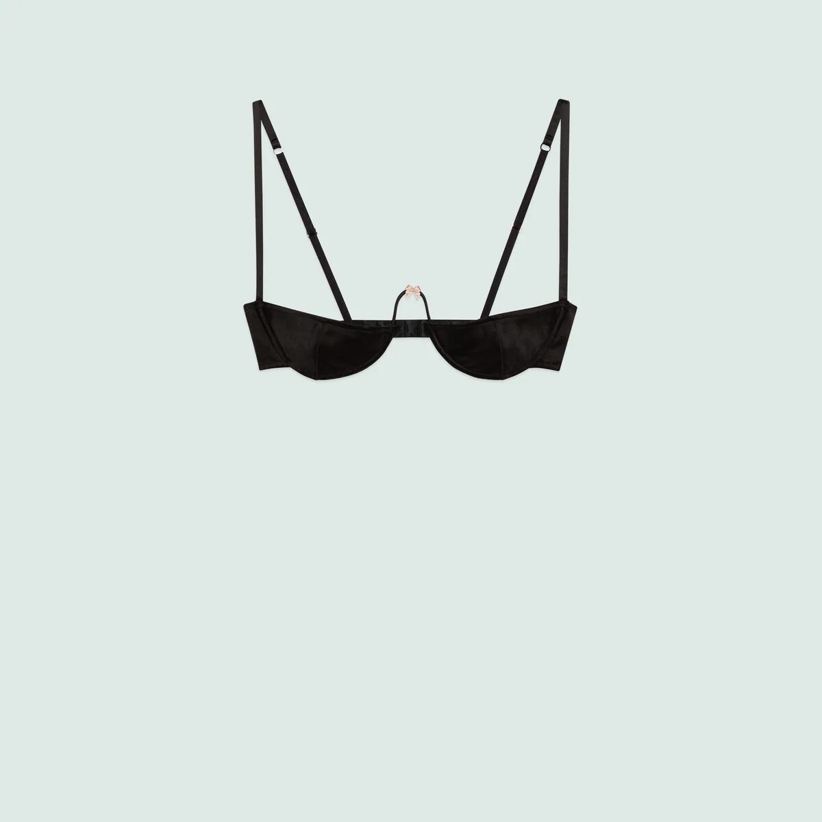 Silk bra with bow - 1