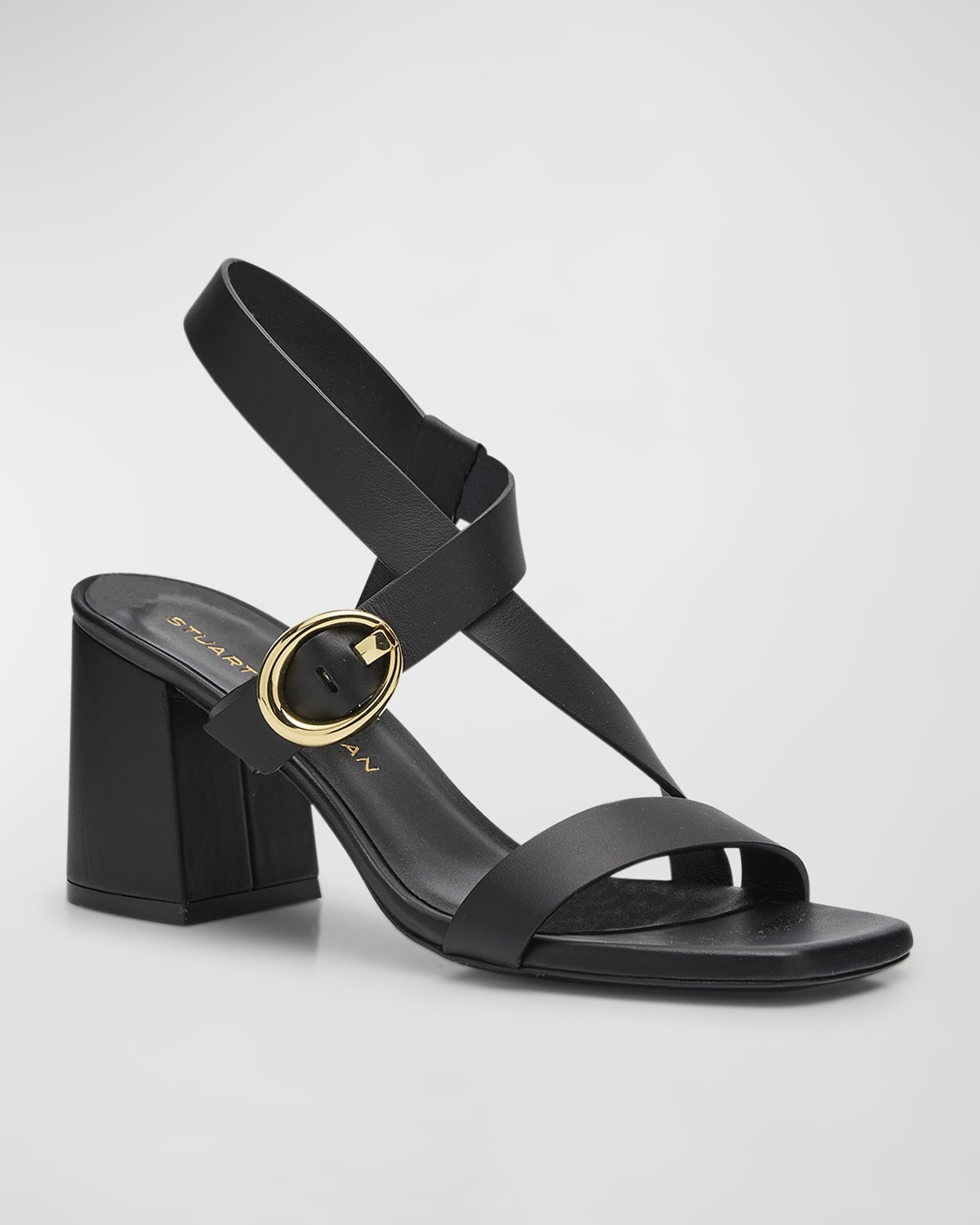 Benni Block-Heel Leather Sandals - 3