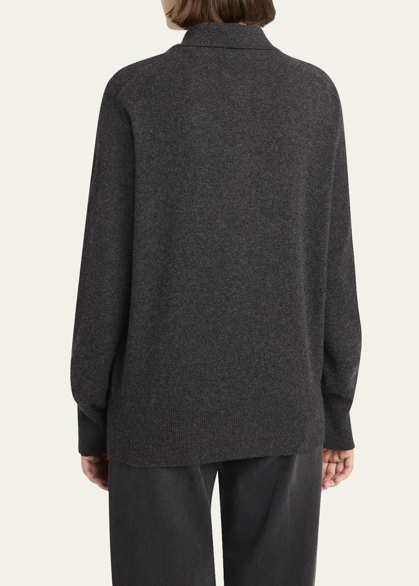 Lillia Cashmere Collared Cardigan - 3