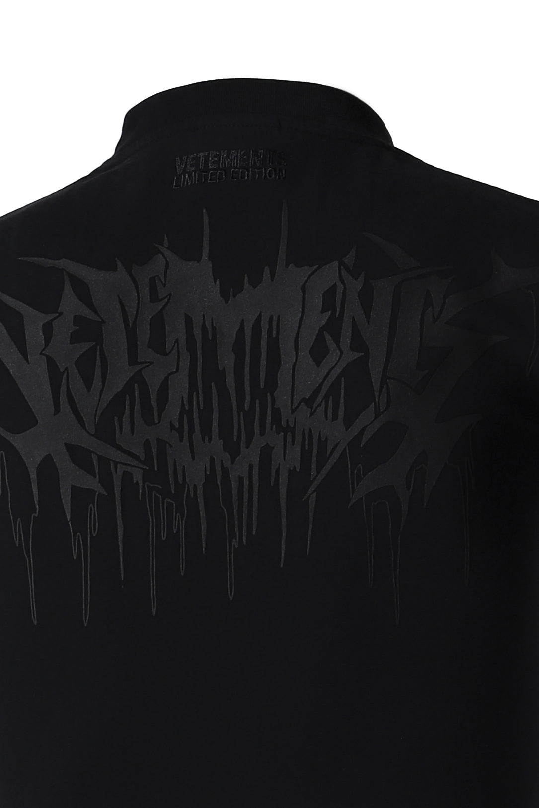 DRIP METAL FITTED UNISEX T-SHIRT / BLK - 8