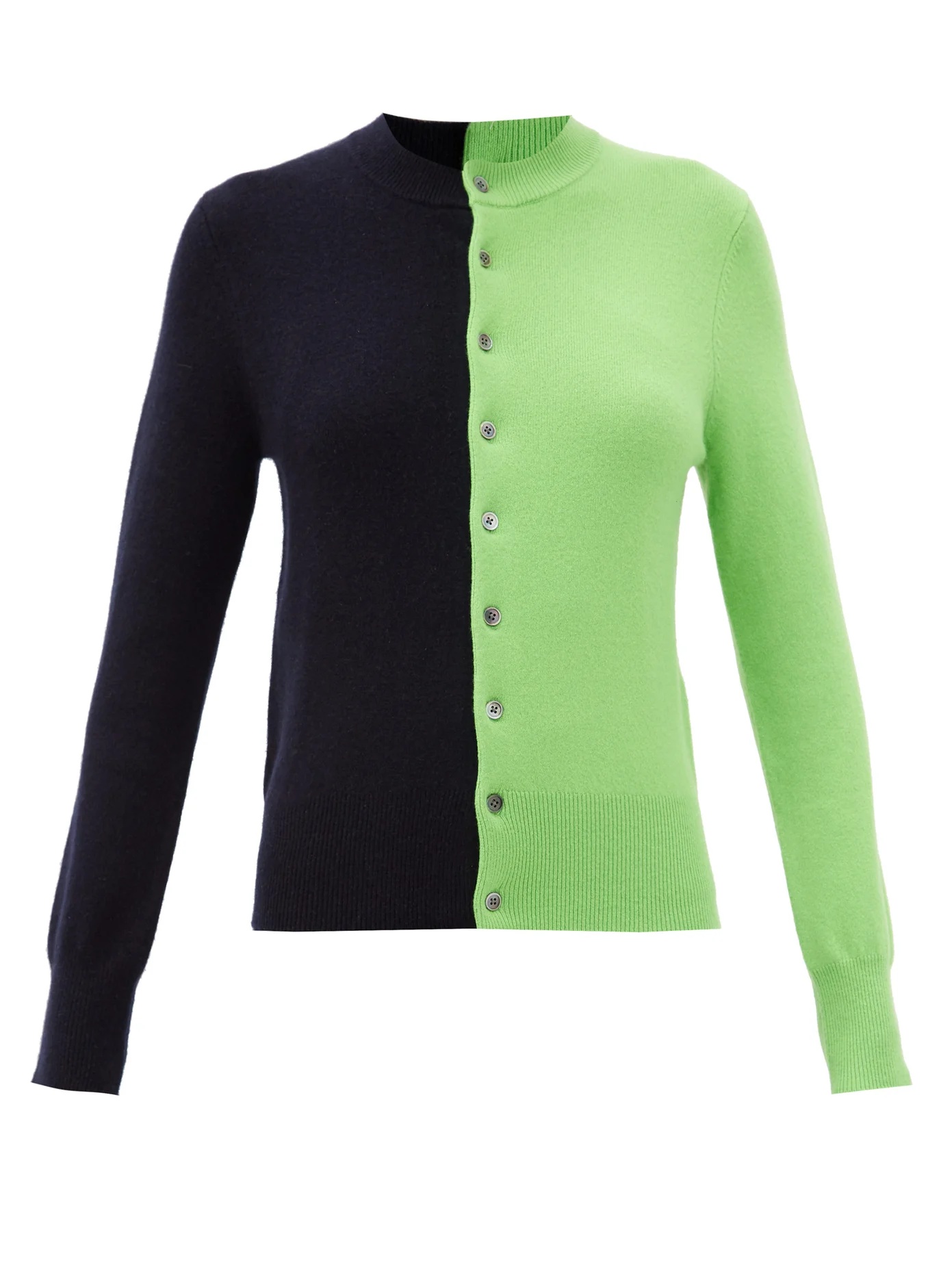 Little Game bi-colour stretch-cashmere cardigan - 1