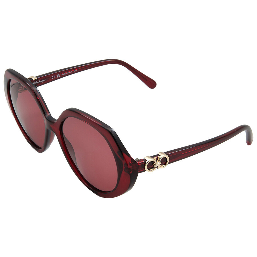 Ferragamo Red Geometric Ladies Sunglasses SF1084S 612 58 - 4