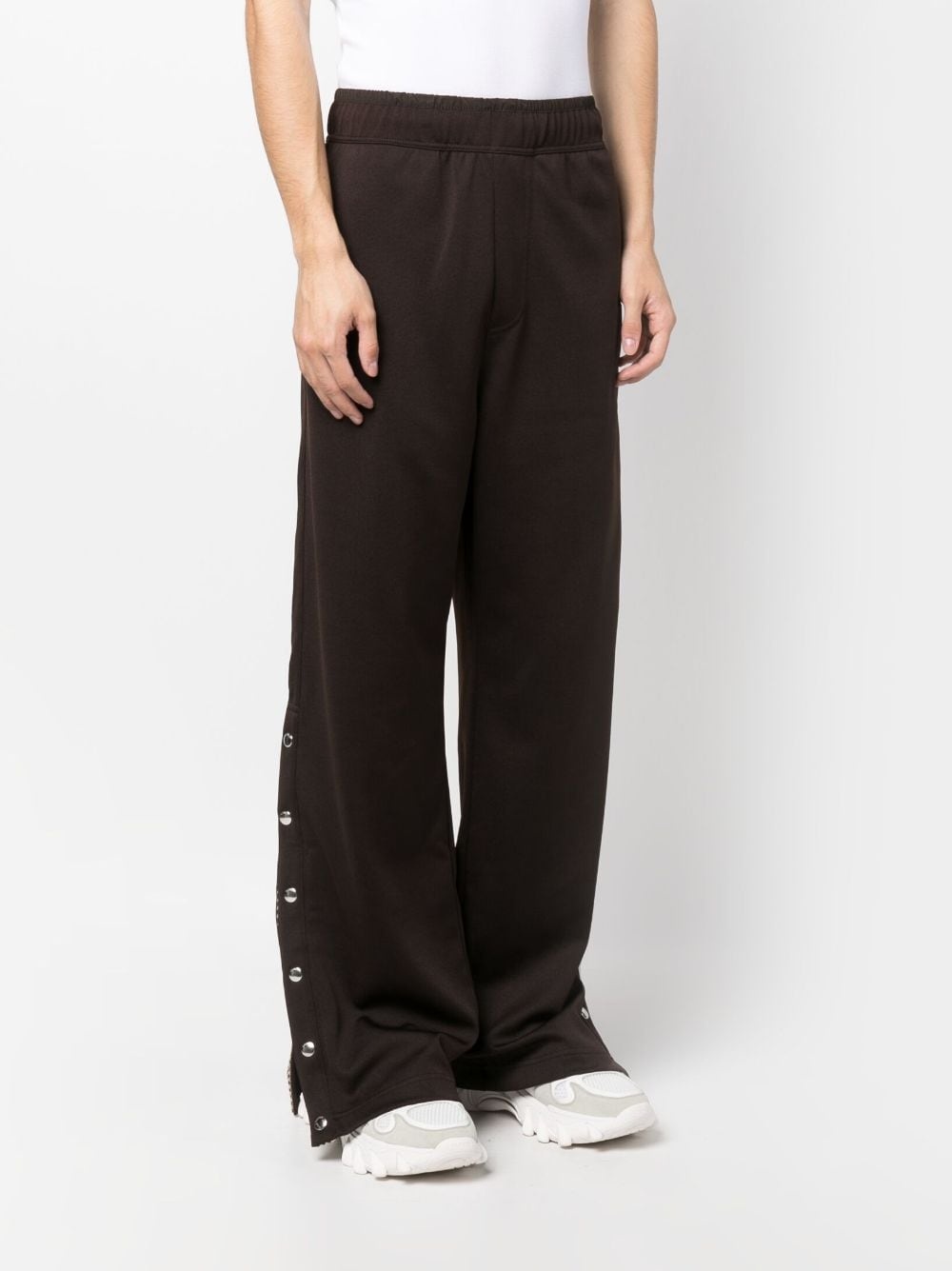 Curb-detail buttoned track pants - 3
