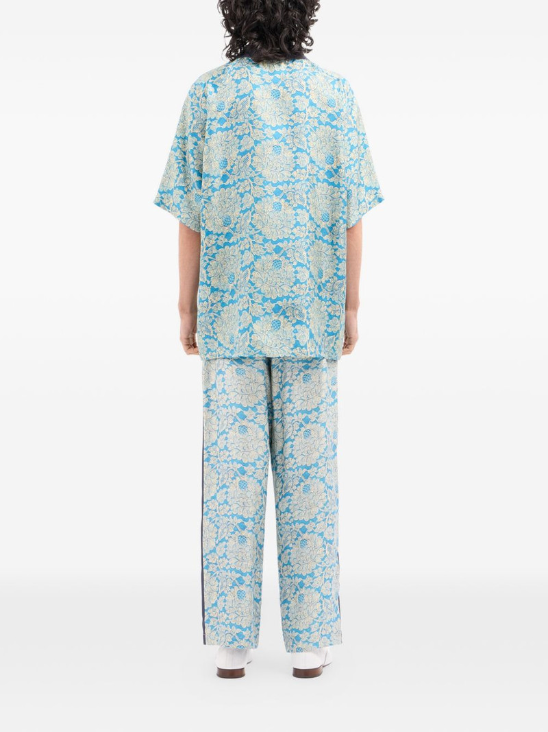 Aloe floral aloe silk polo shirt 4