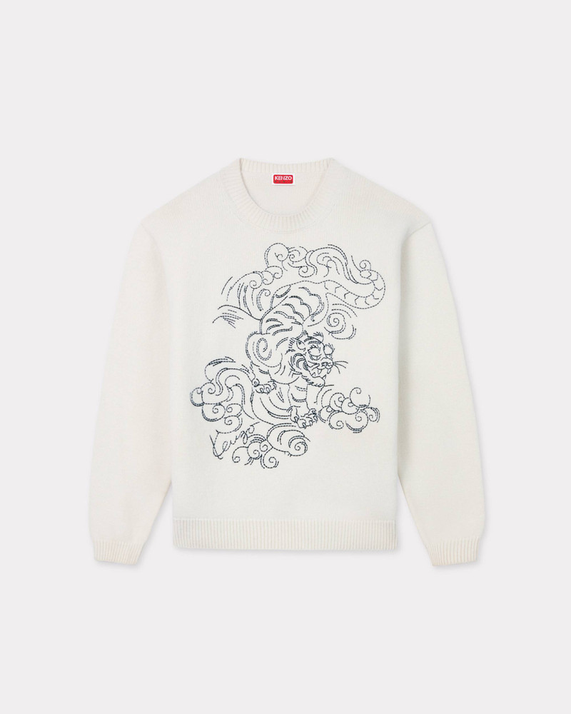 'KENZO Star Tiger' genderless embroidered wool jumper 1