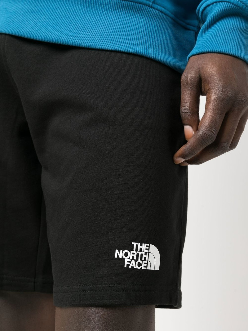 embroidered-logo knee-length shorts 5