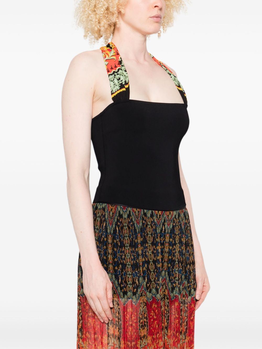Lee floral-print halterneck top - 3