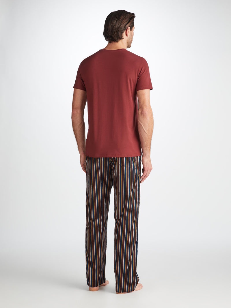 Men's Lounge Pants Wellington 57 Cotton Navy - 4