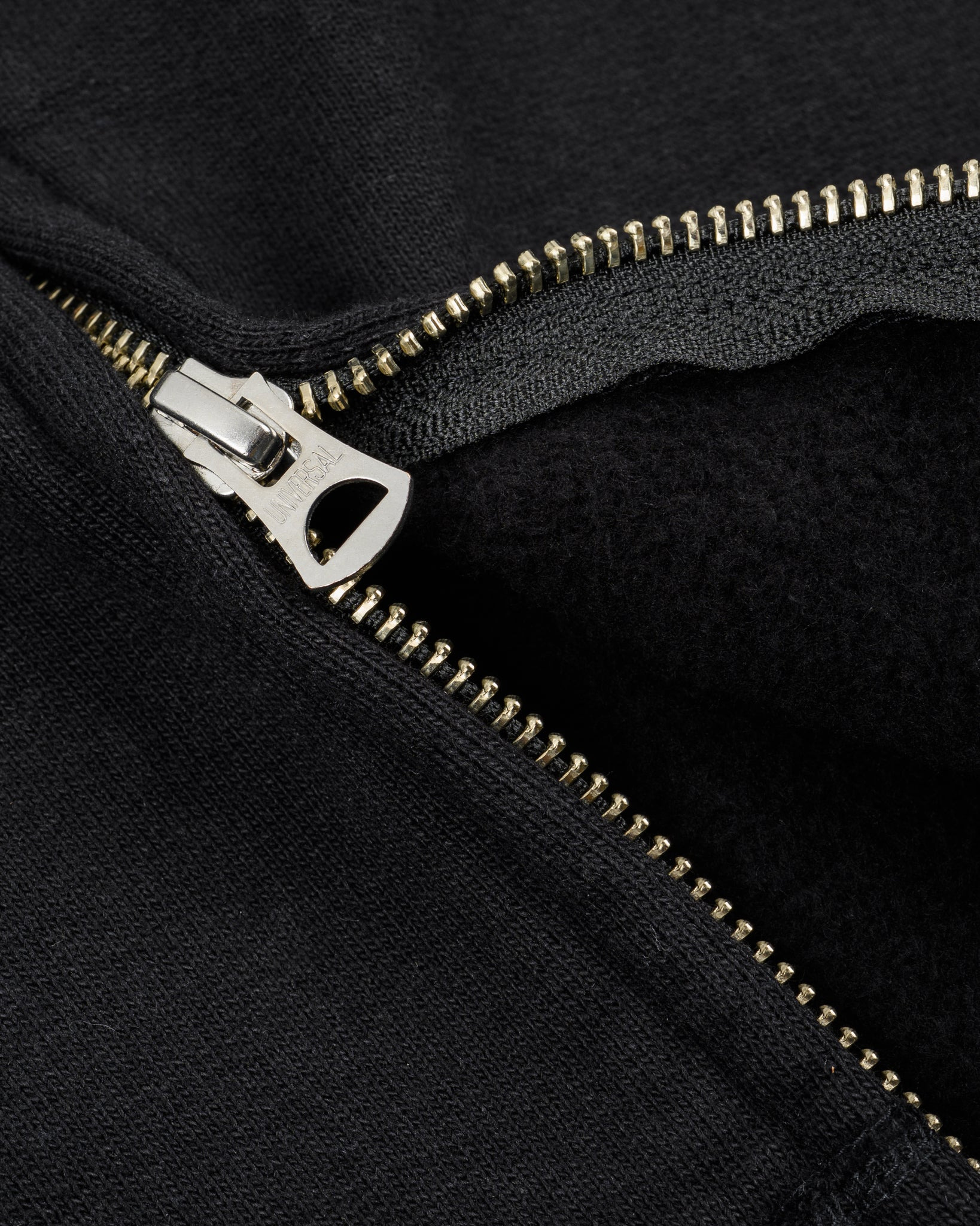 IHSW-10-BLK 14oz Ultra Heavyweight Loopwheel Cotton Zip Up Hoodie - Black - 13