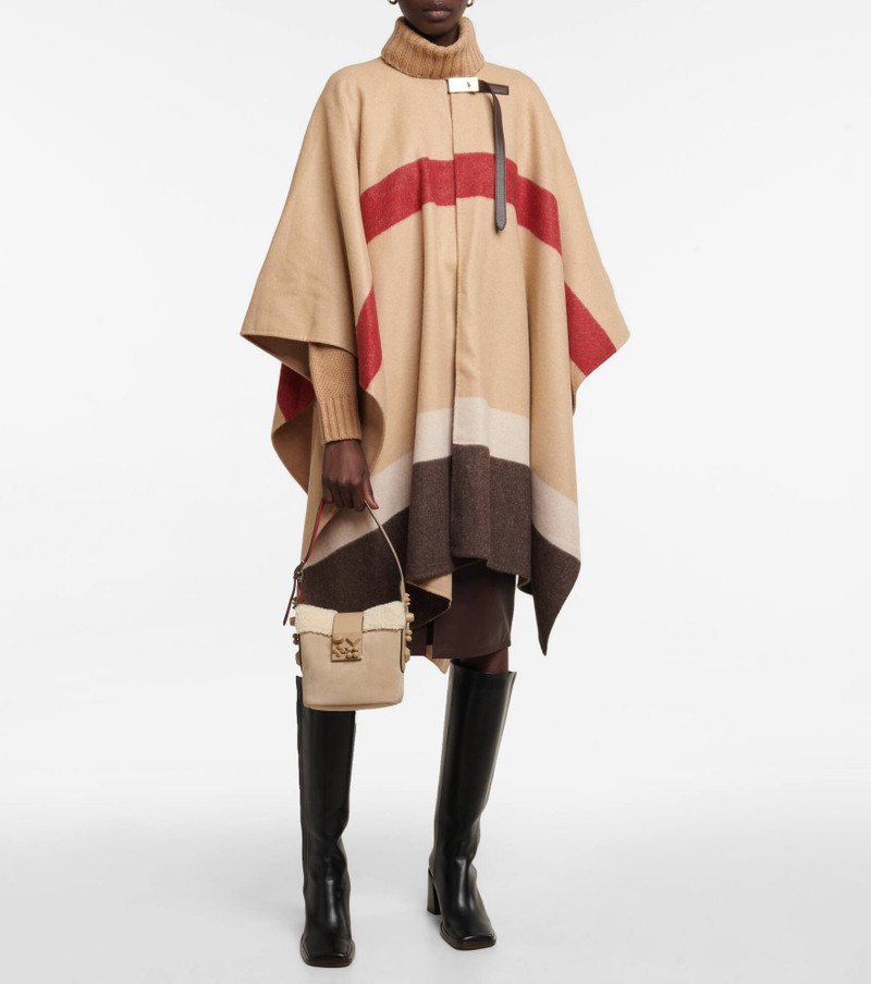 Christian Louboutin Carasky Mini suede bucket bag outlook