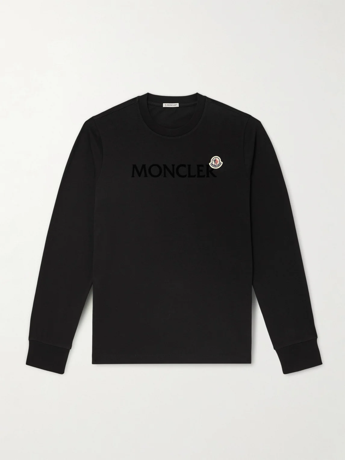 Logo-Flocked Cotton-Jersey T-Shirt - 1