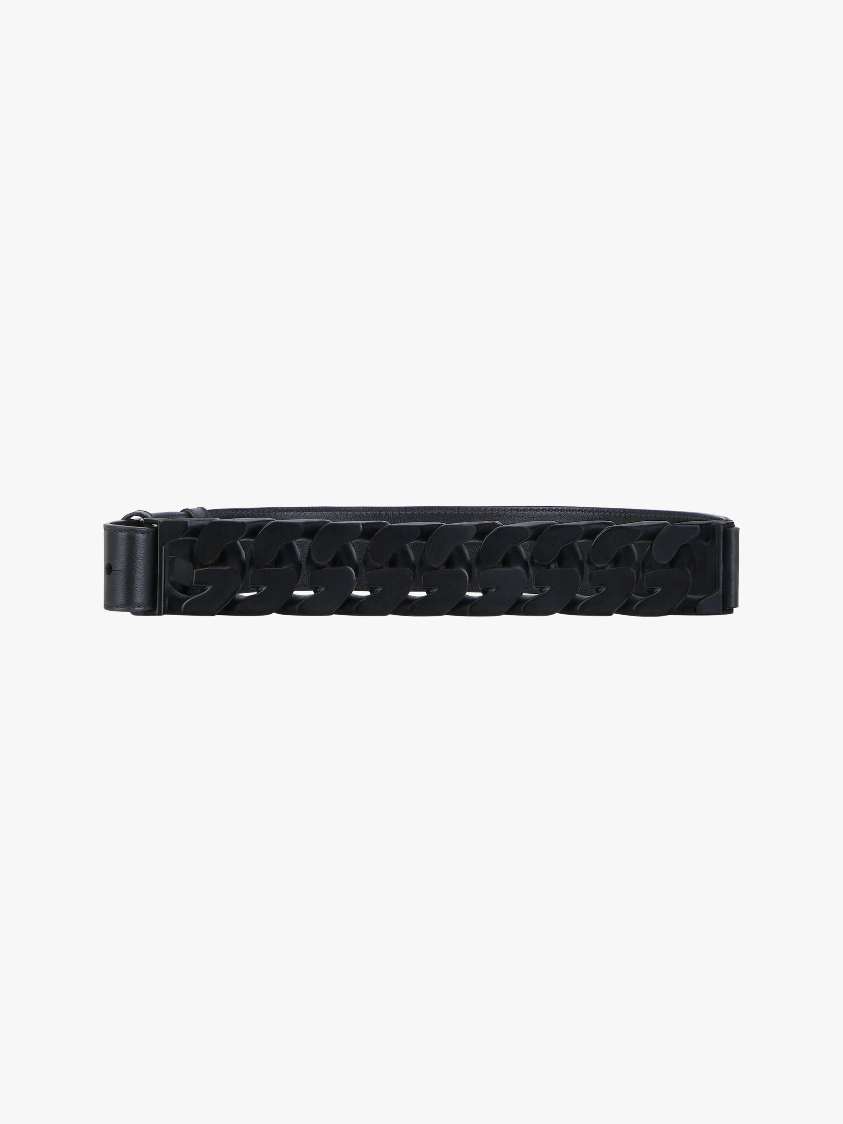 BELT IN LEATHER WITH CHAIN - 1