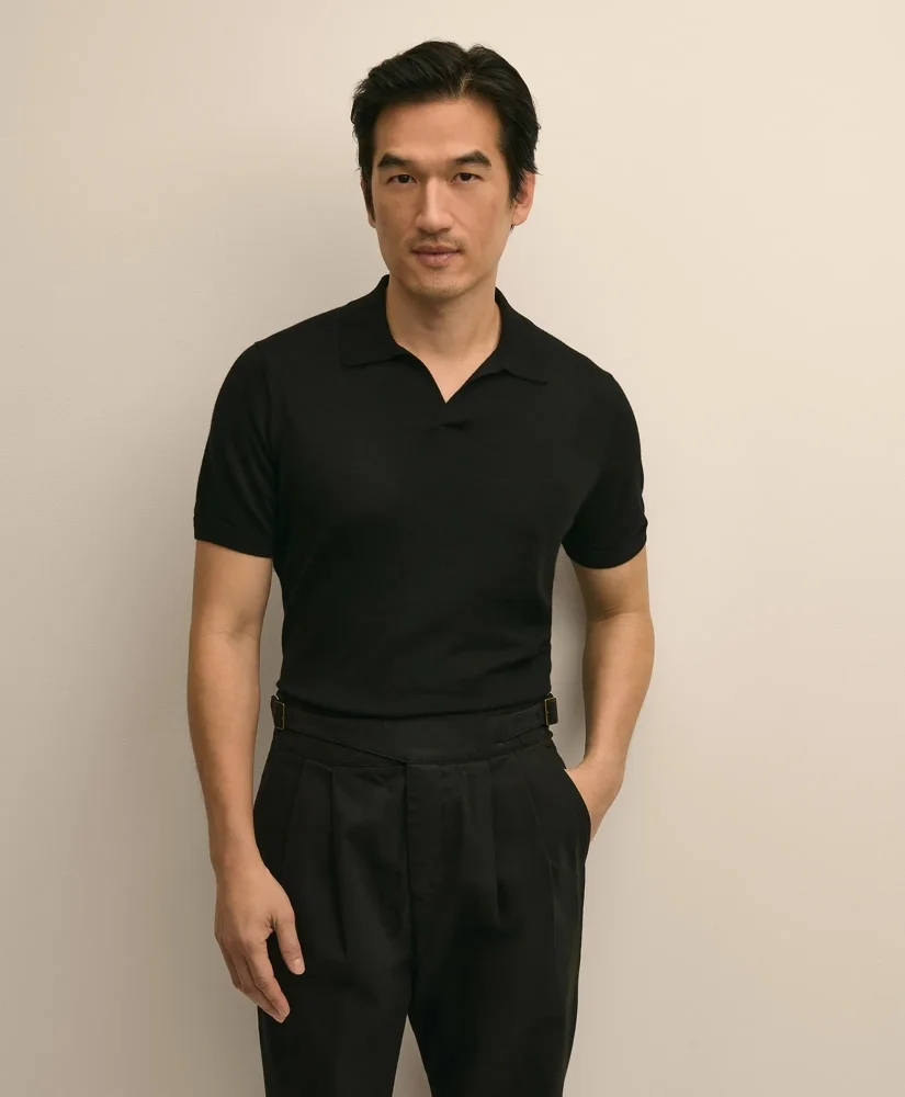 Lightweight Luxe All-Season Sweater, Johnny Collar - 1