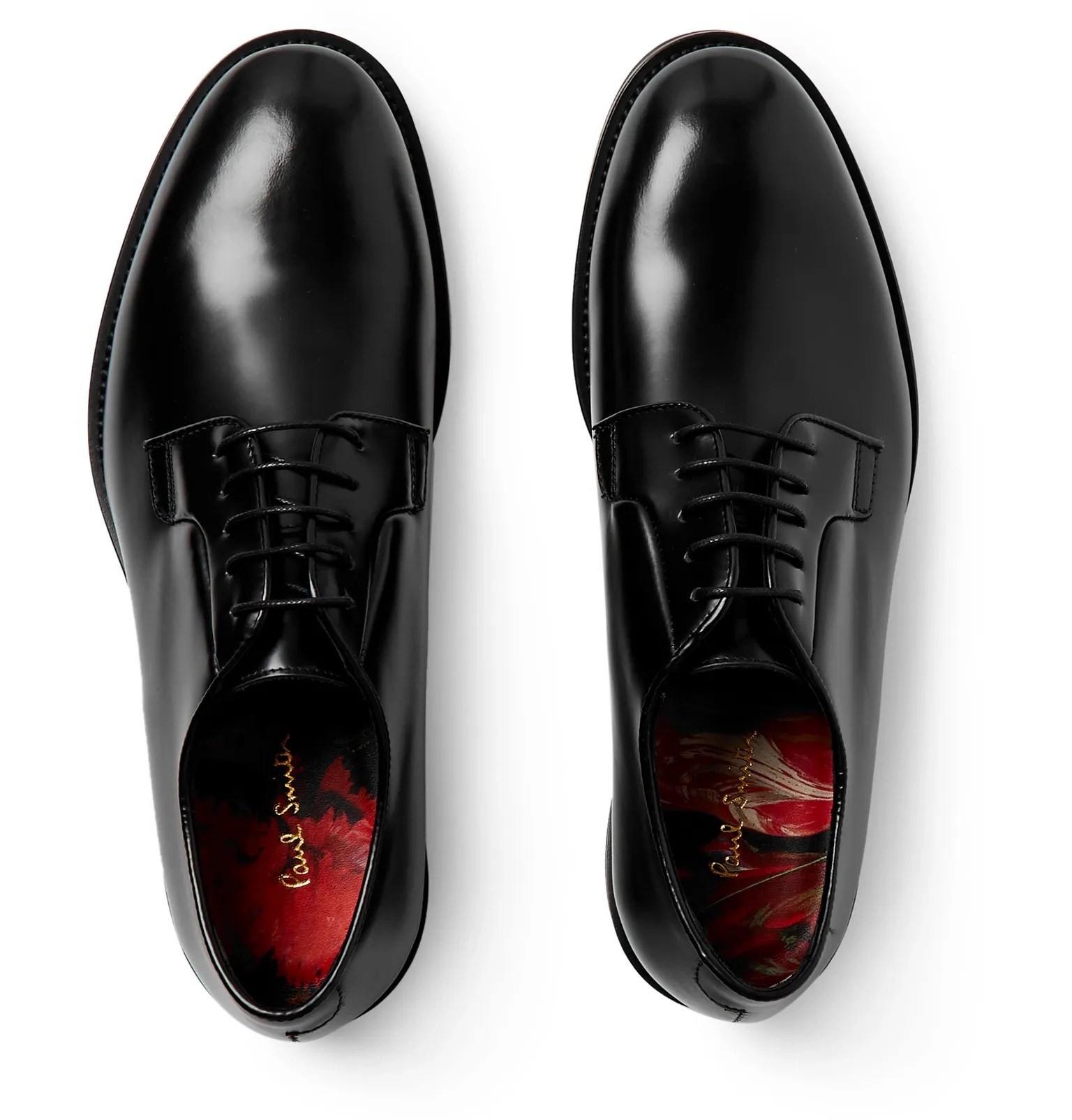 Ludlow Polished-Leather Derby Shoes - 12
