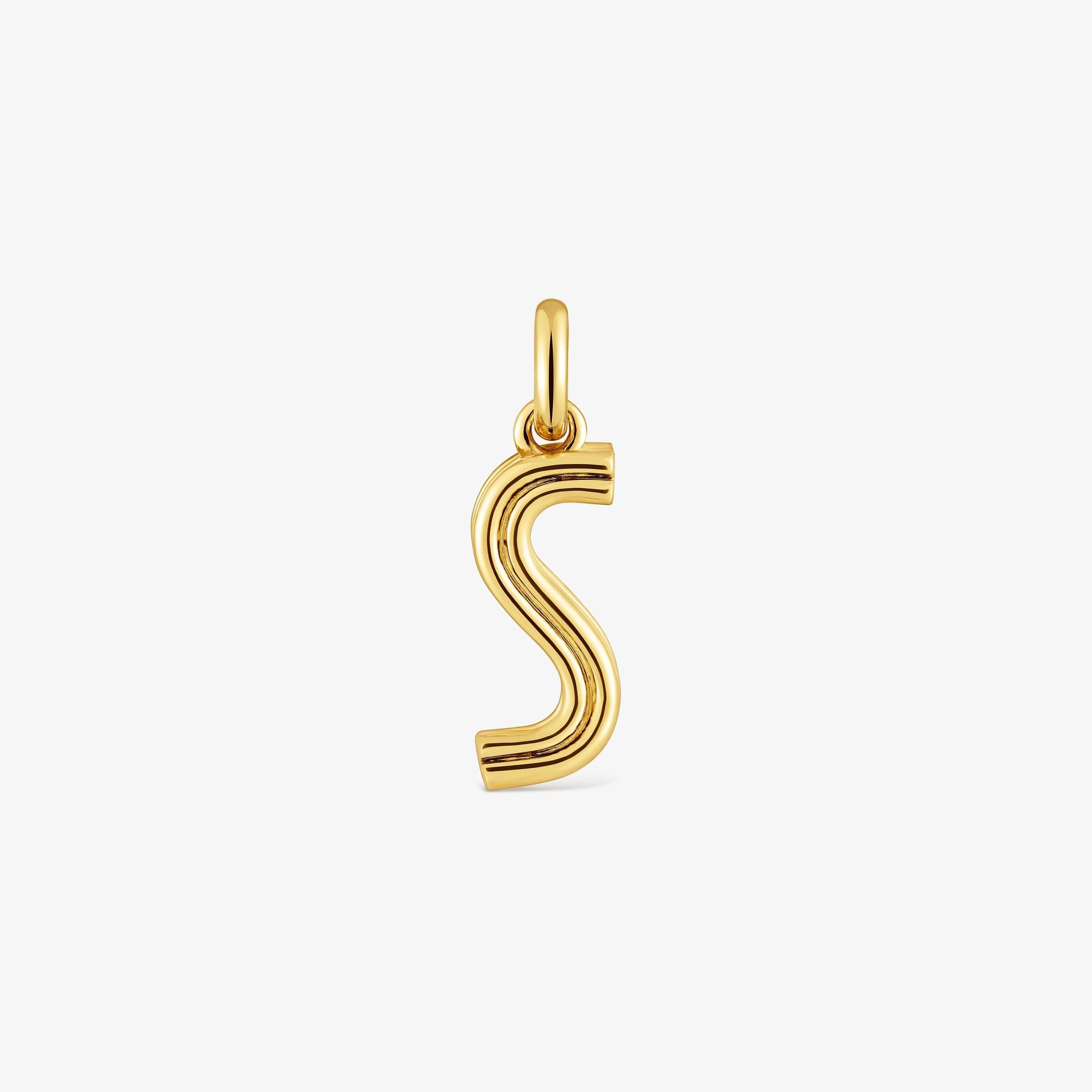 Medium 18K gold vermeil letter S Pendant TOUS Alphabet - 1