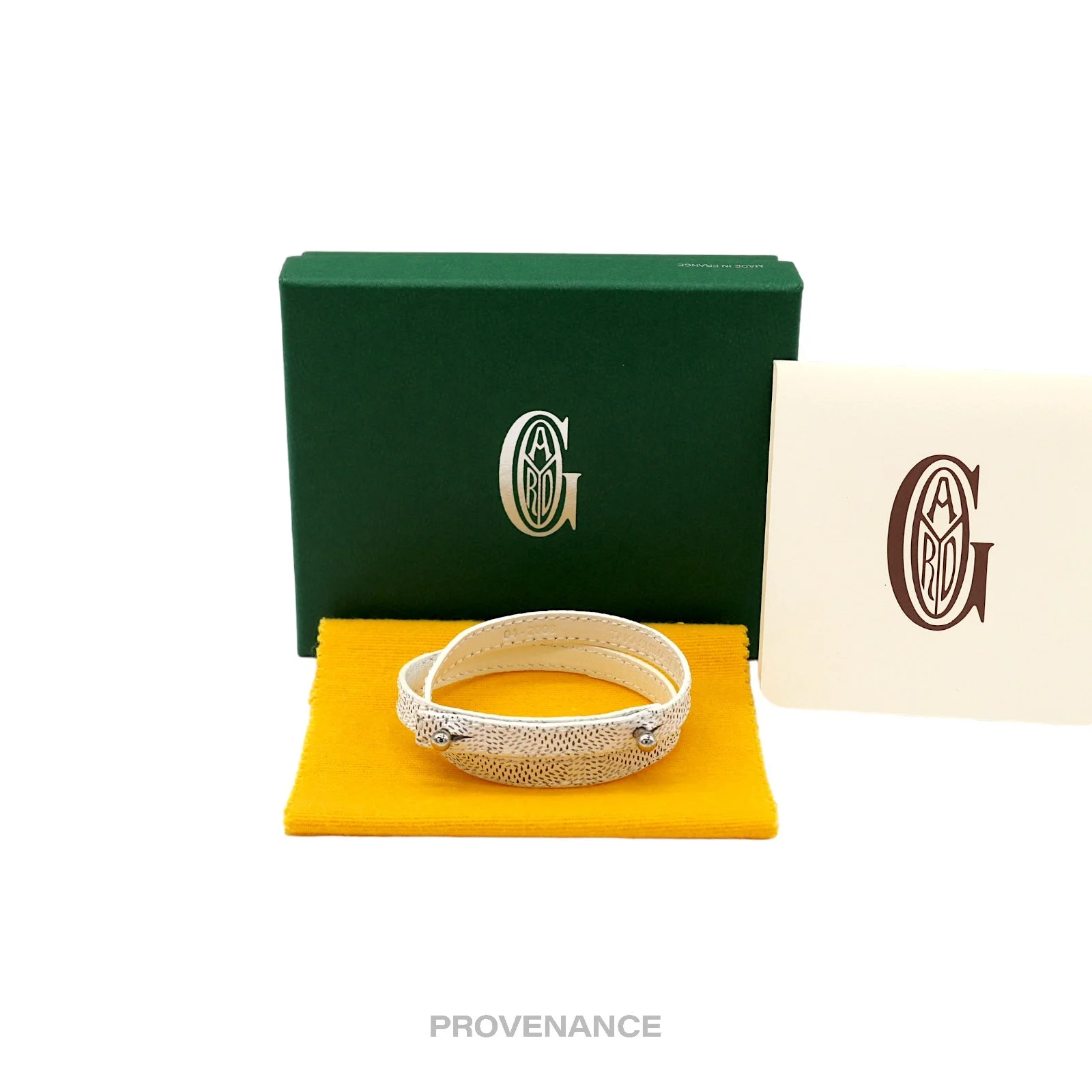 Goyard Double Wrap Bracelet - White Goyardine - 1