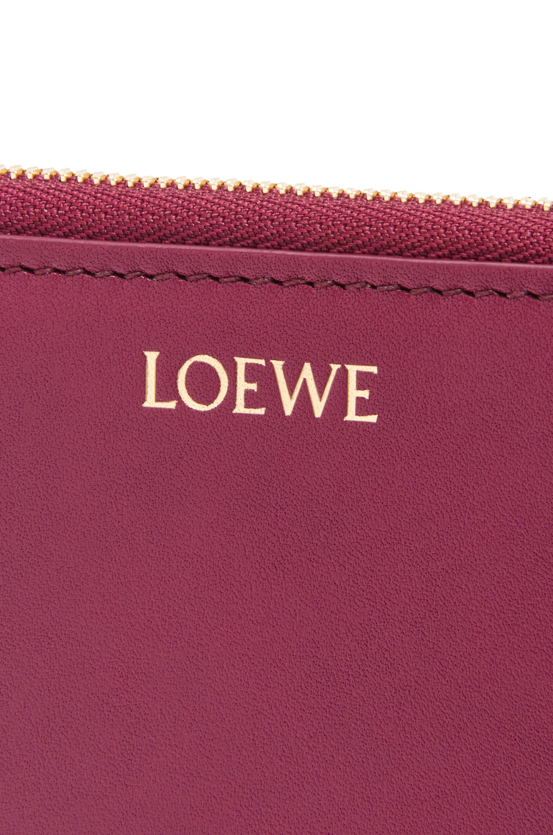 Knot compact zip around wallet in shiny nappa calfskin - 5