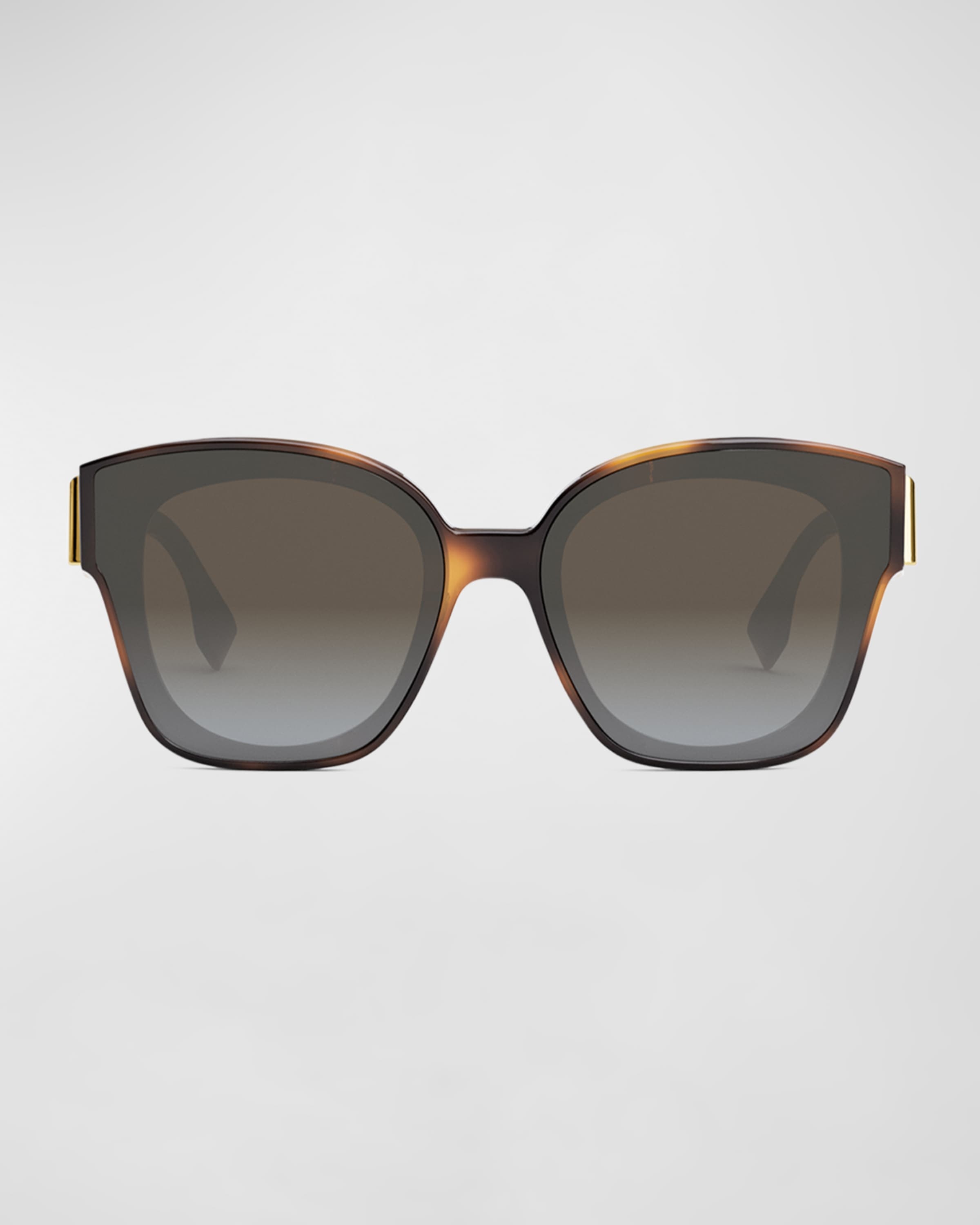 Oversized F Logo Acetate Cat-Eye Sunglasses - 4