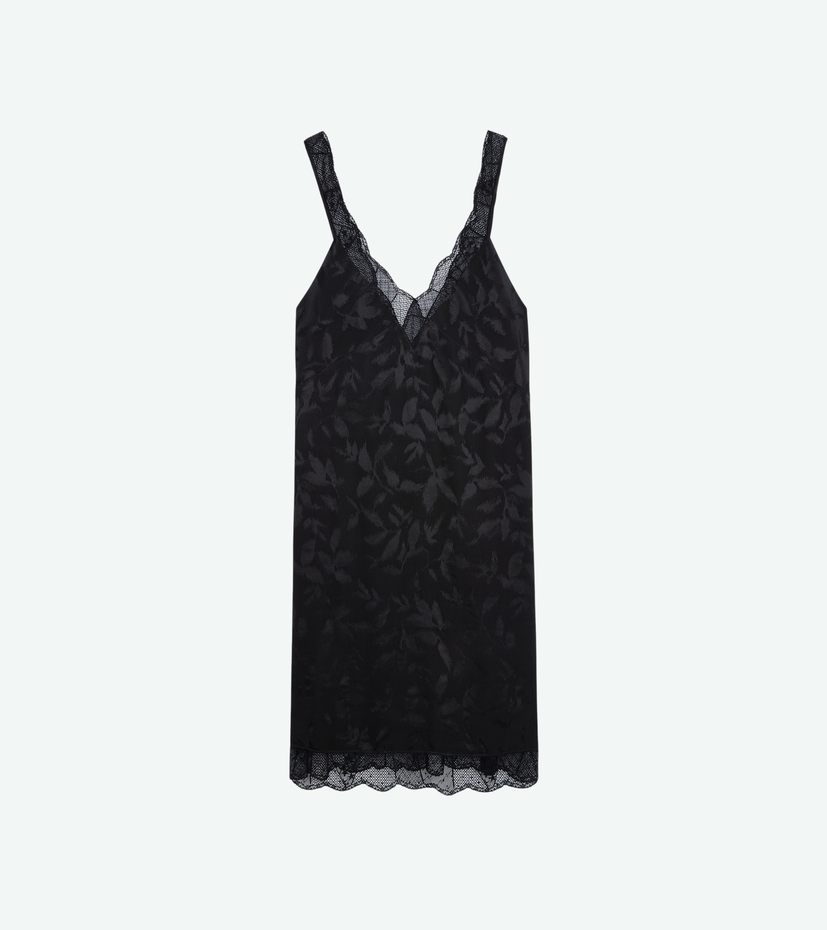 Renelle Silk Jacquard Dress - 1
