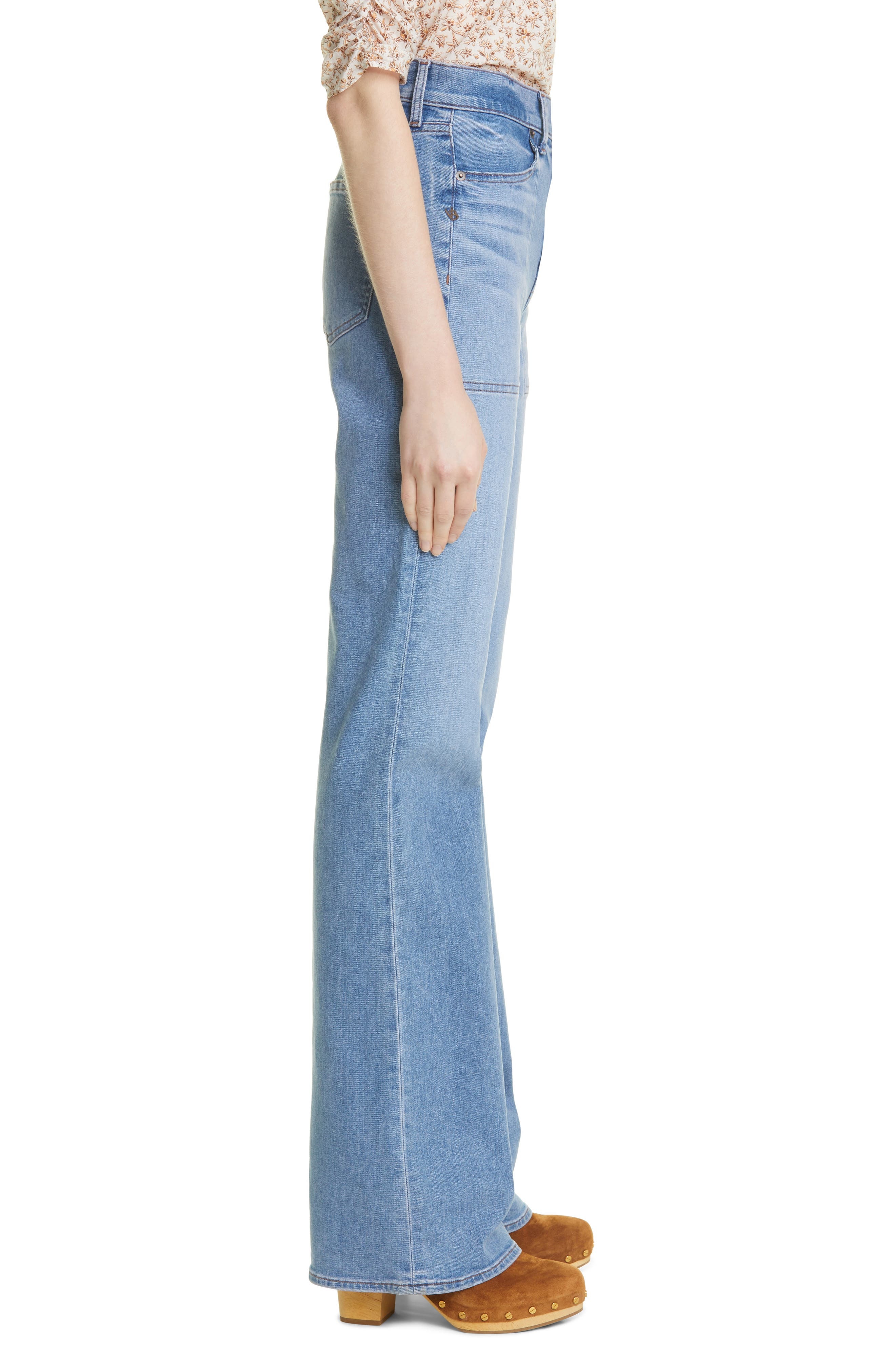 Veronica Beard Crosbie Wide Leg Jeans in Amethyst at Nordstrom - 3