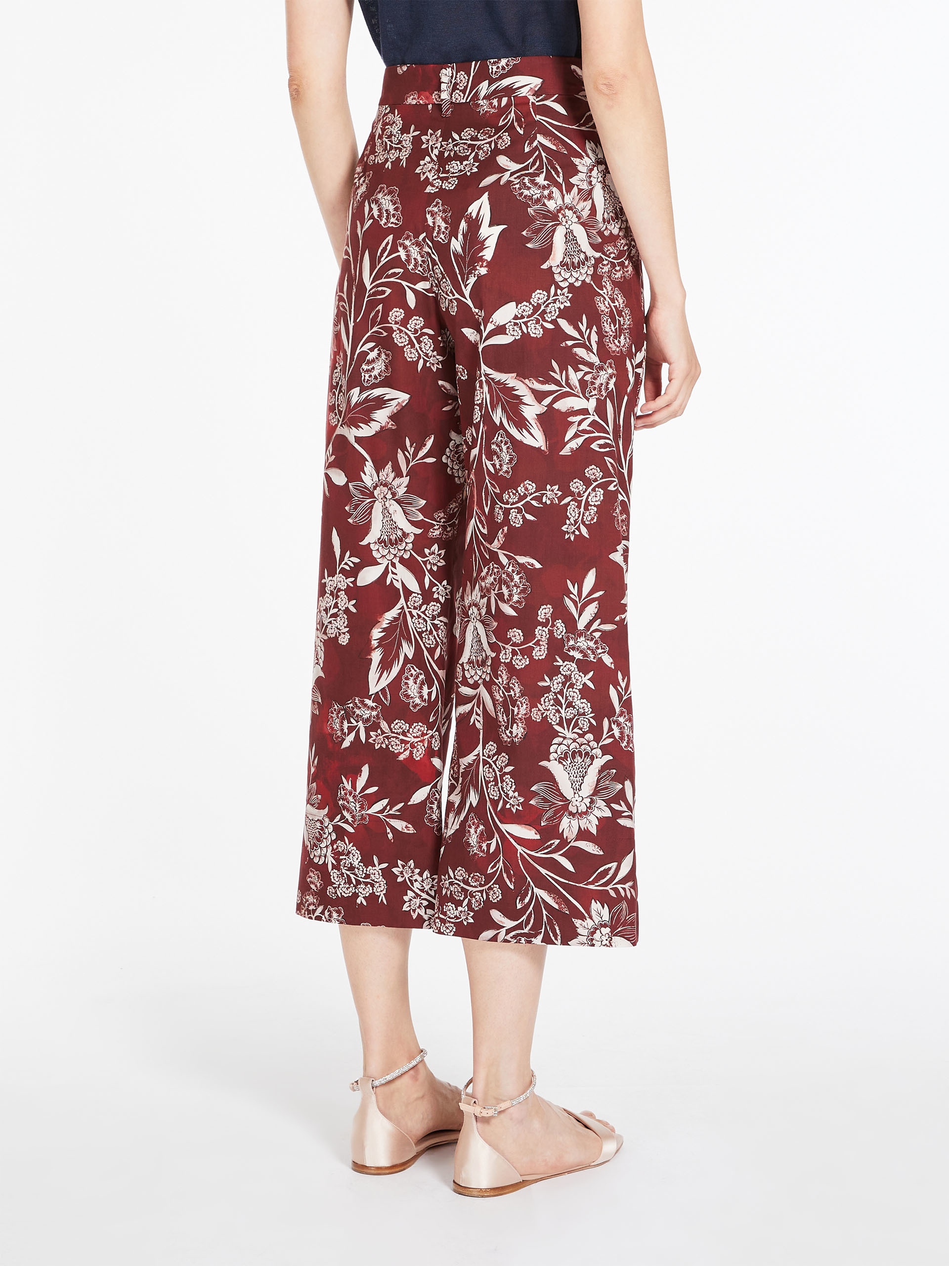 TERESA Printed cotton trousers - 4