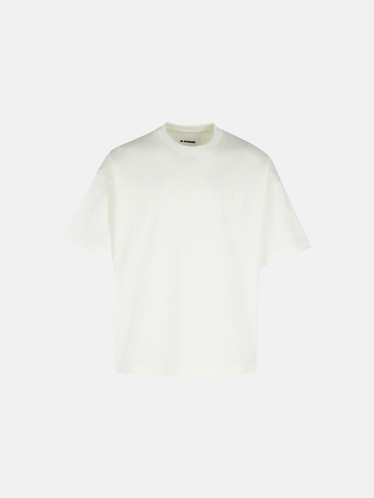 IVORY COTTON T-SHIRT - 1
