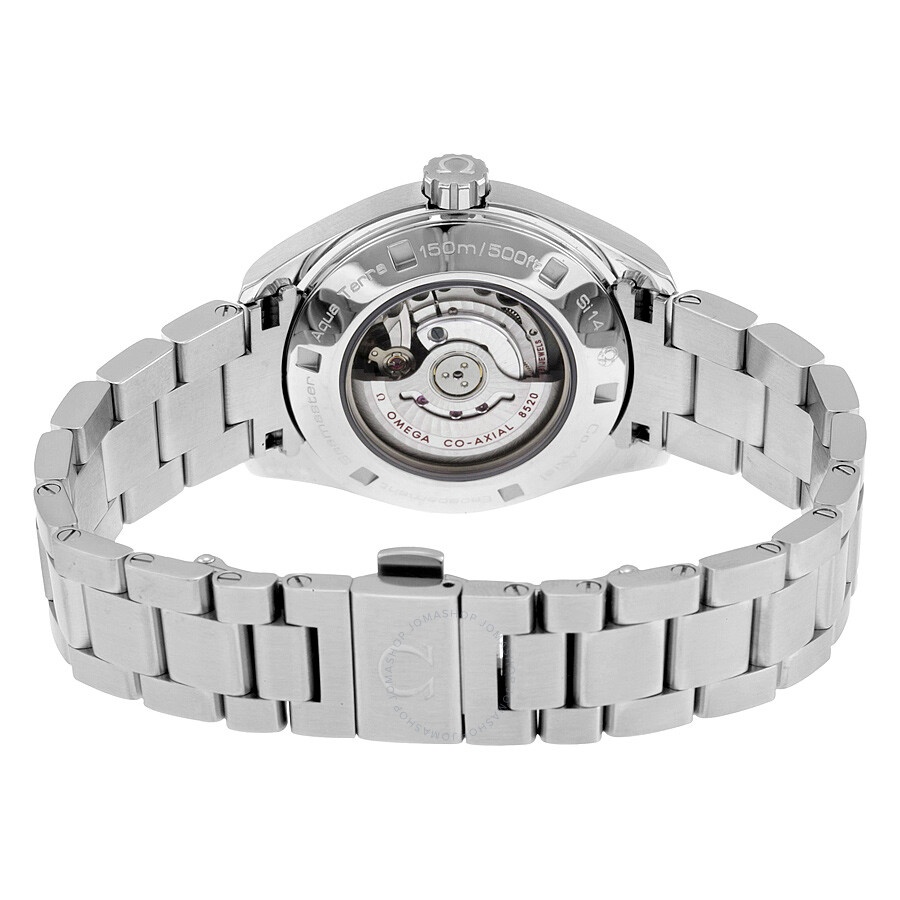 Pre-owned Omega Seamaster Aqua Terra Diamond White Mother of Pearl Dial Ladies Watch 231.15.34.20.55 - 3