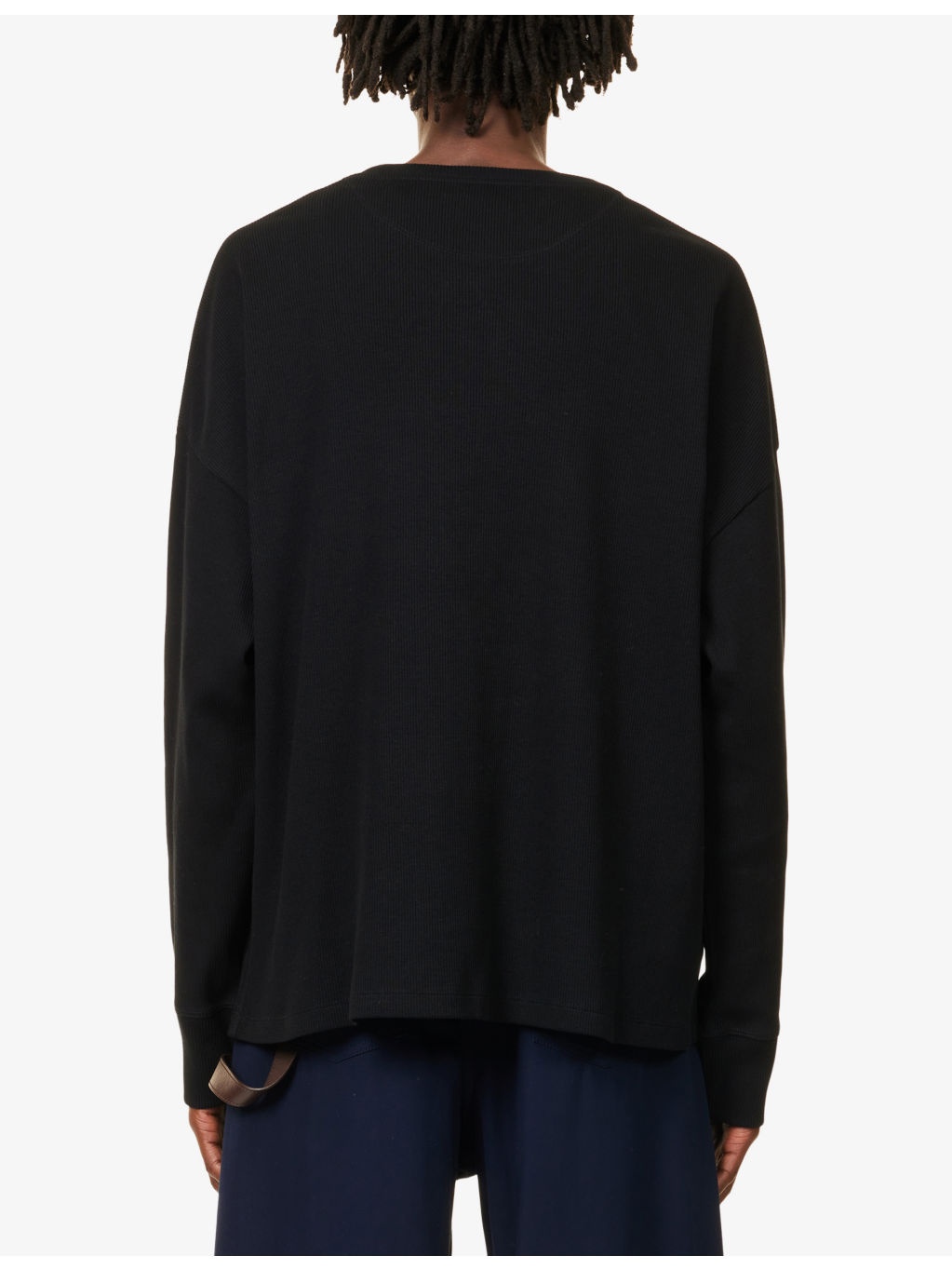Ribbed Long-Sleeve Cotton-Jersey T-Shirt - 4