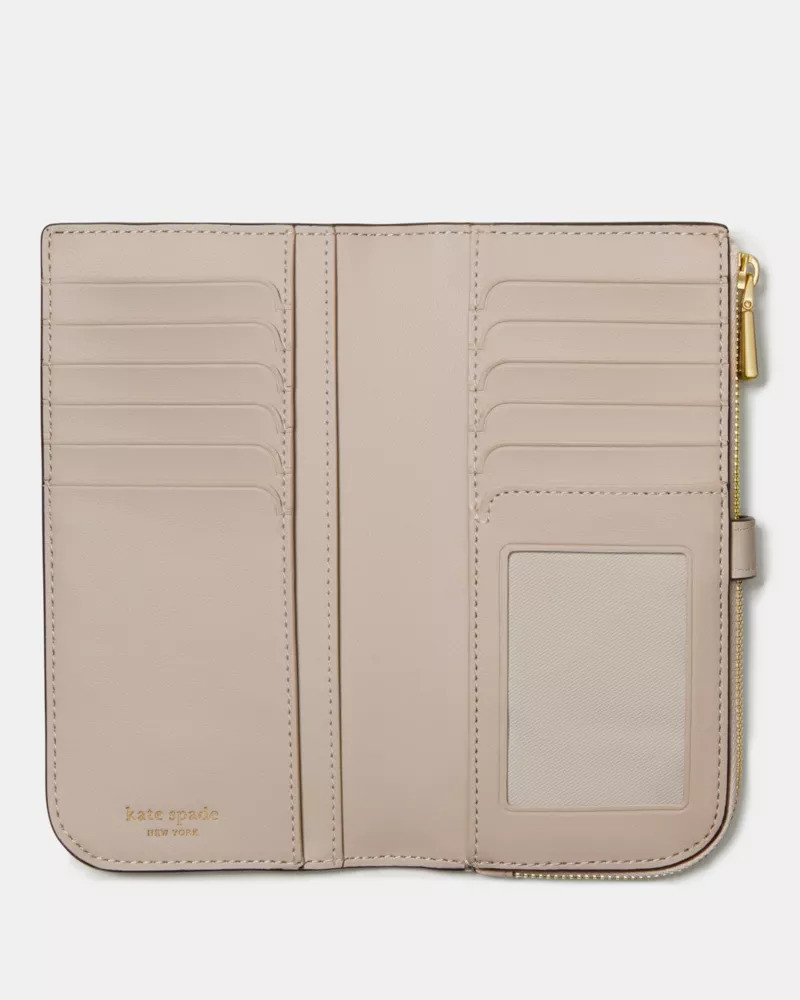 kate spade Deco Colorblocked Zip Slim Wallet outlook