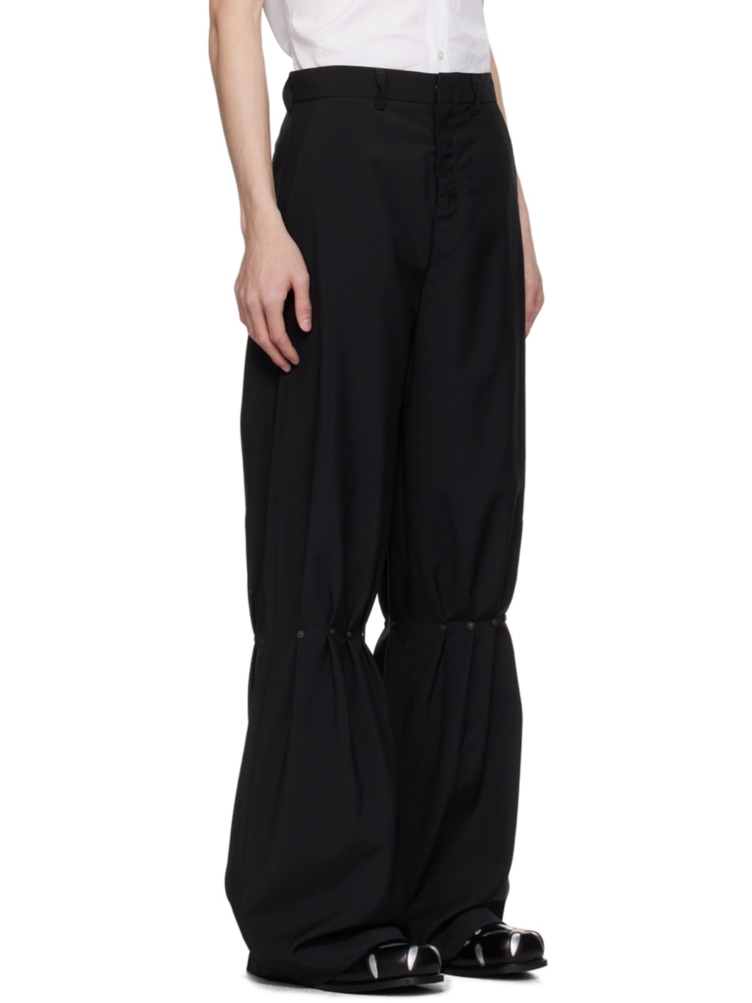 Black Rivet Trousers - 2