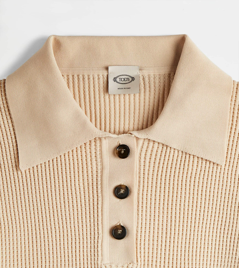 POLO SHIRT IN KNIT - PINK 7