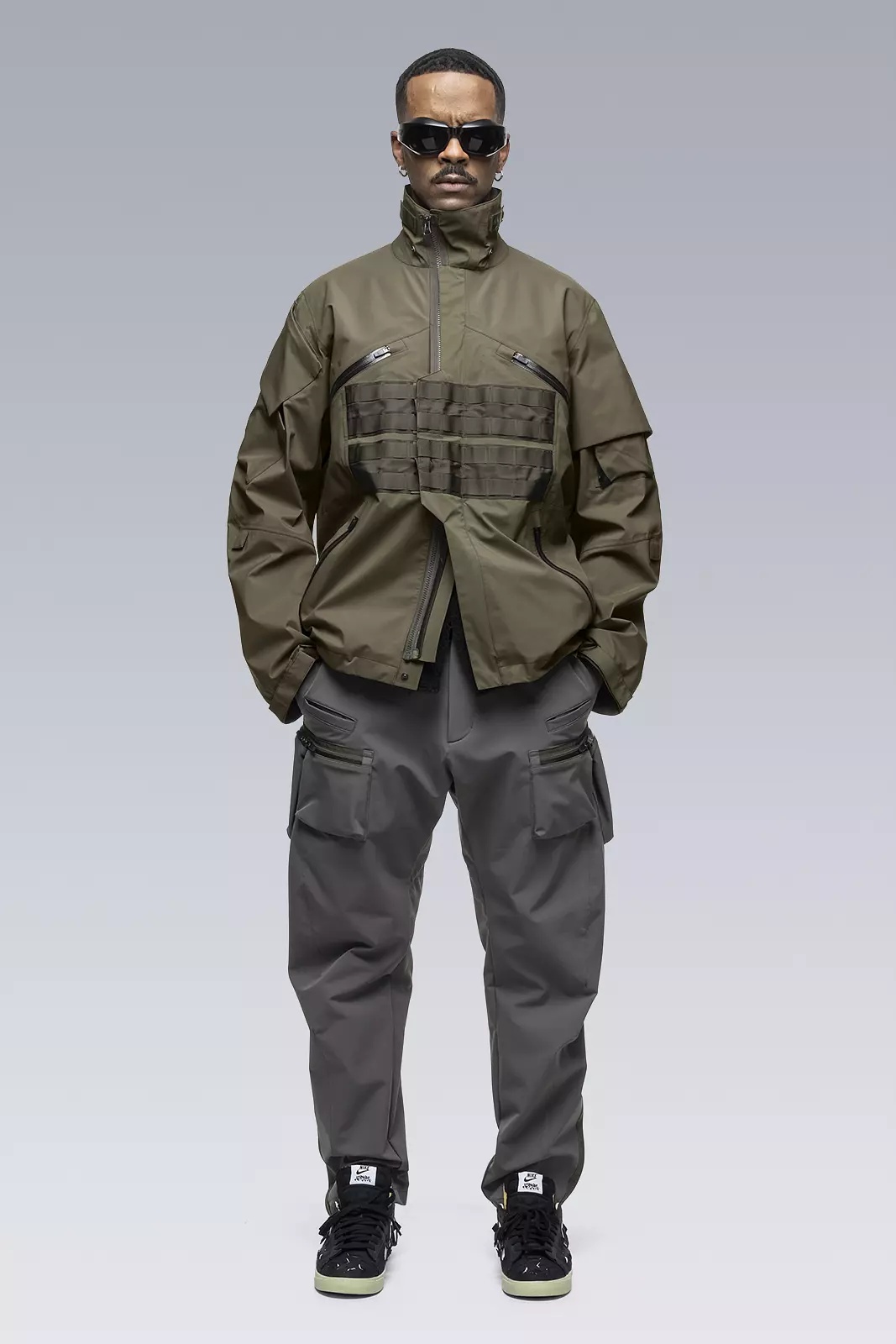 P41-DS schoeller® Dryskin™ Articulated Cargo Trouser Gray - 1