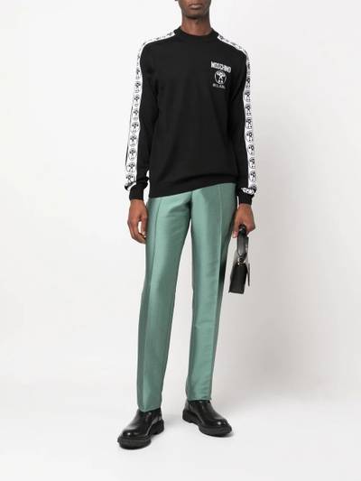 Moschino herring-bone tailored trousers outlook