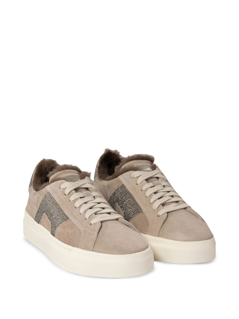 Santoni suede platform sneakers outlook