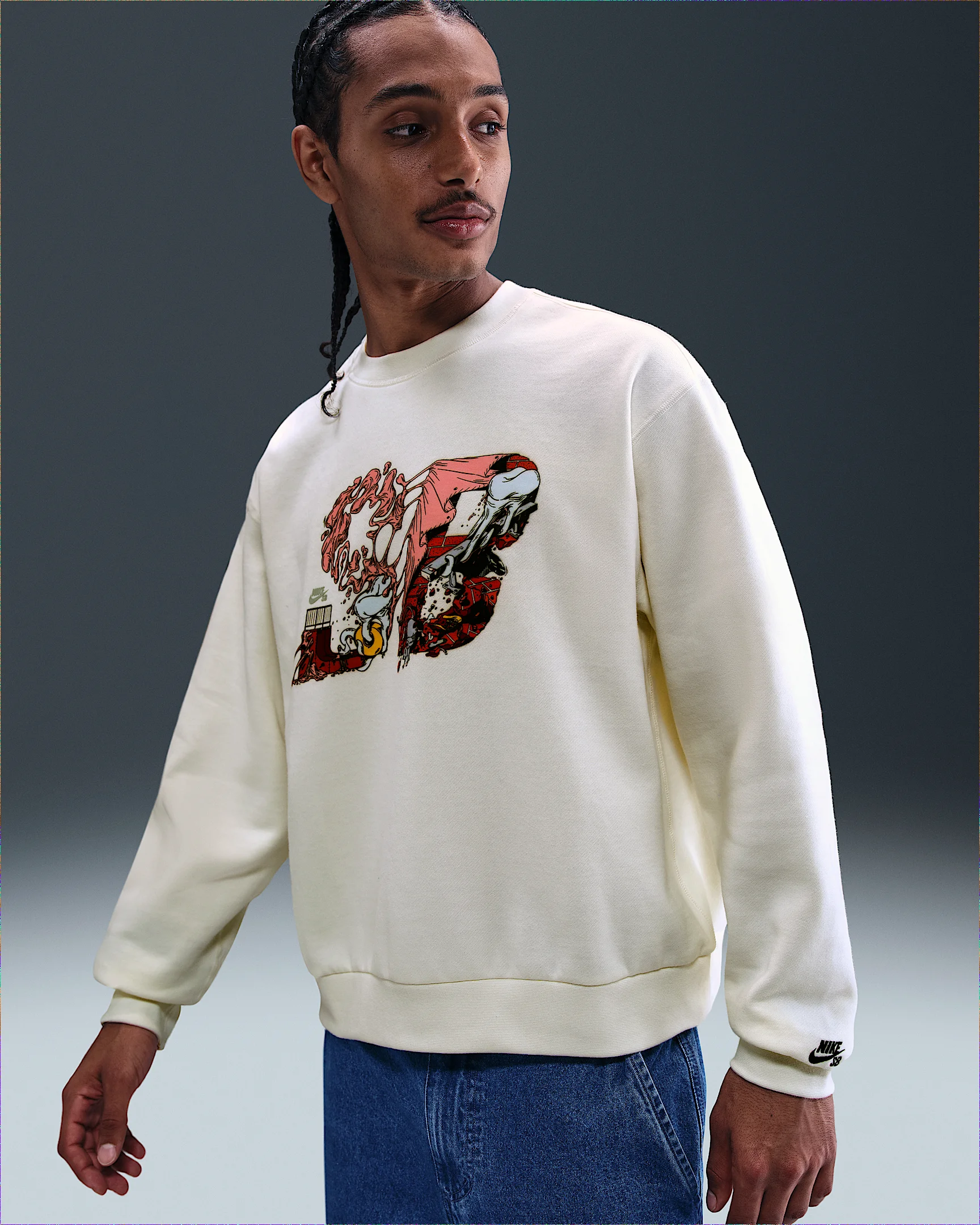 Nike SB Fleece Skate Crew - 1