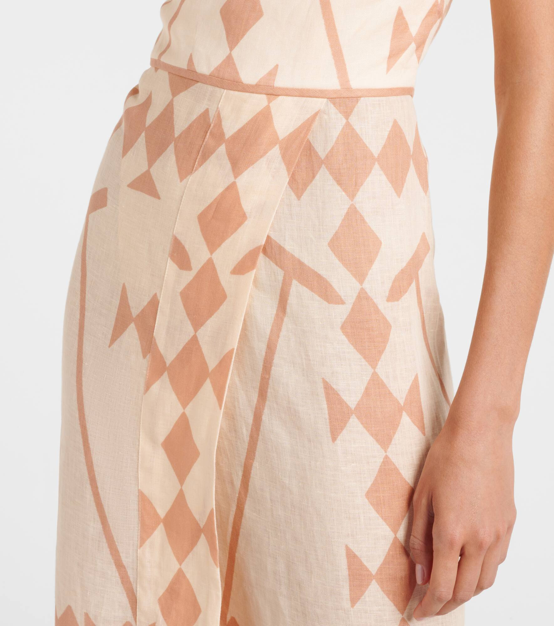 Printed linen maxi dress - 5