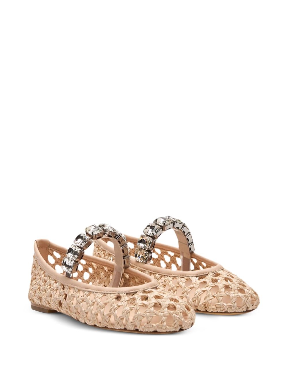Versilia crystal-embellished ballet flats - 2