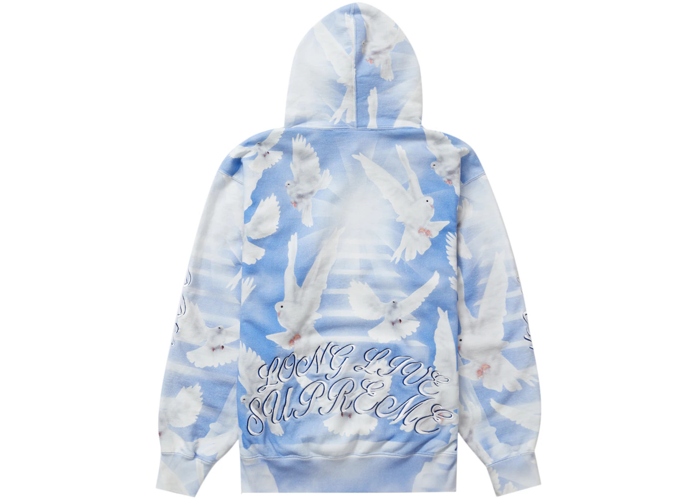 Supreme Doves Hooded Sweatshirt (SS22) Blue - 2