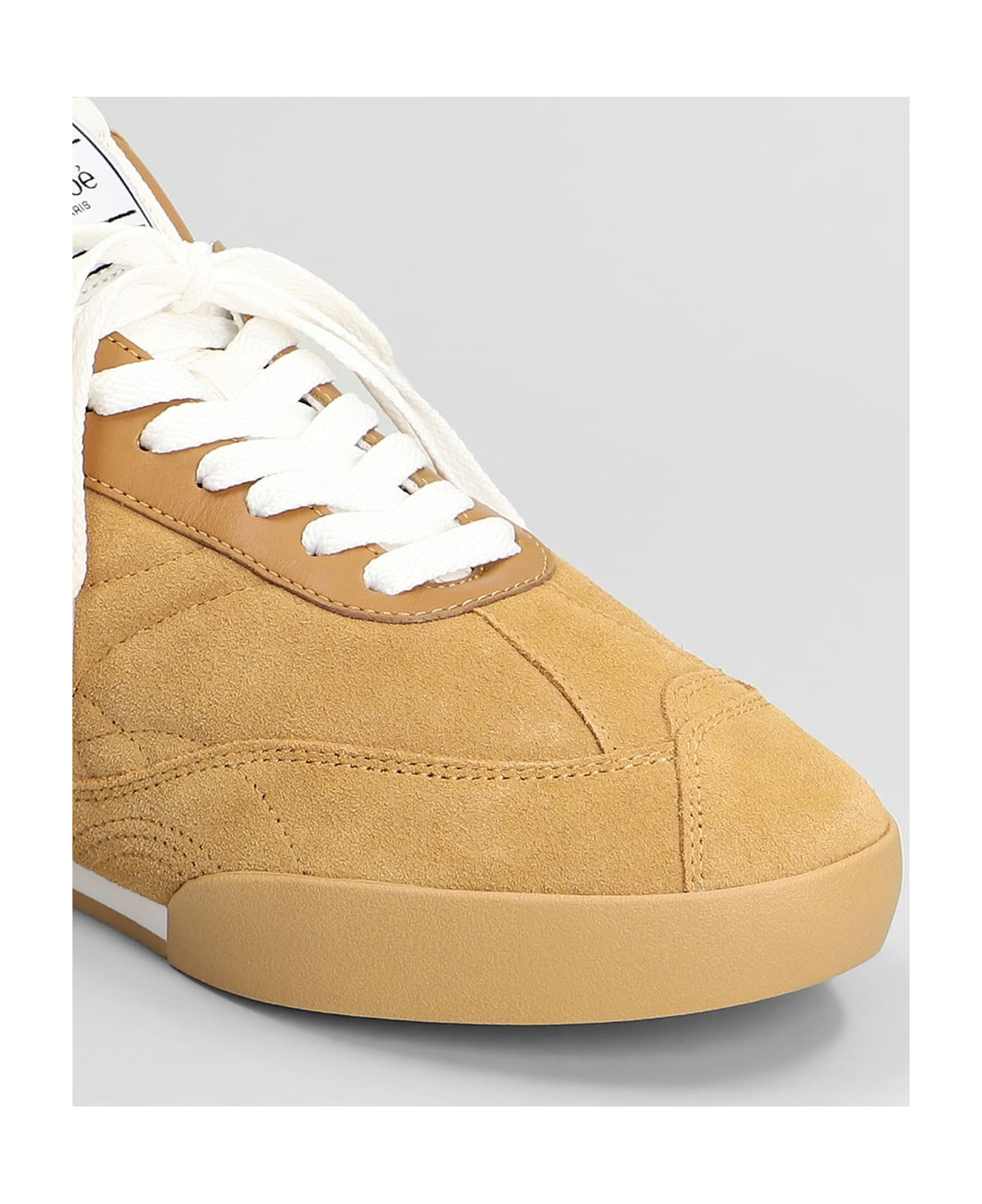 Kick Sneakers In Camel Suede - 5