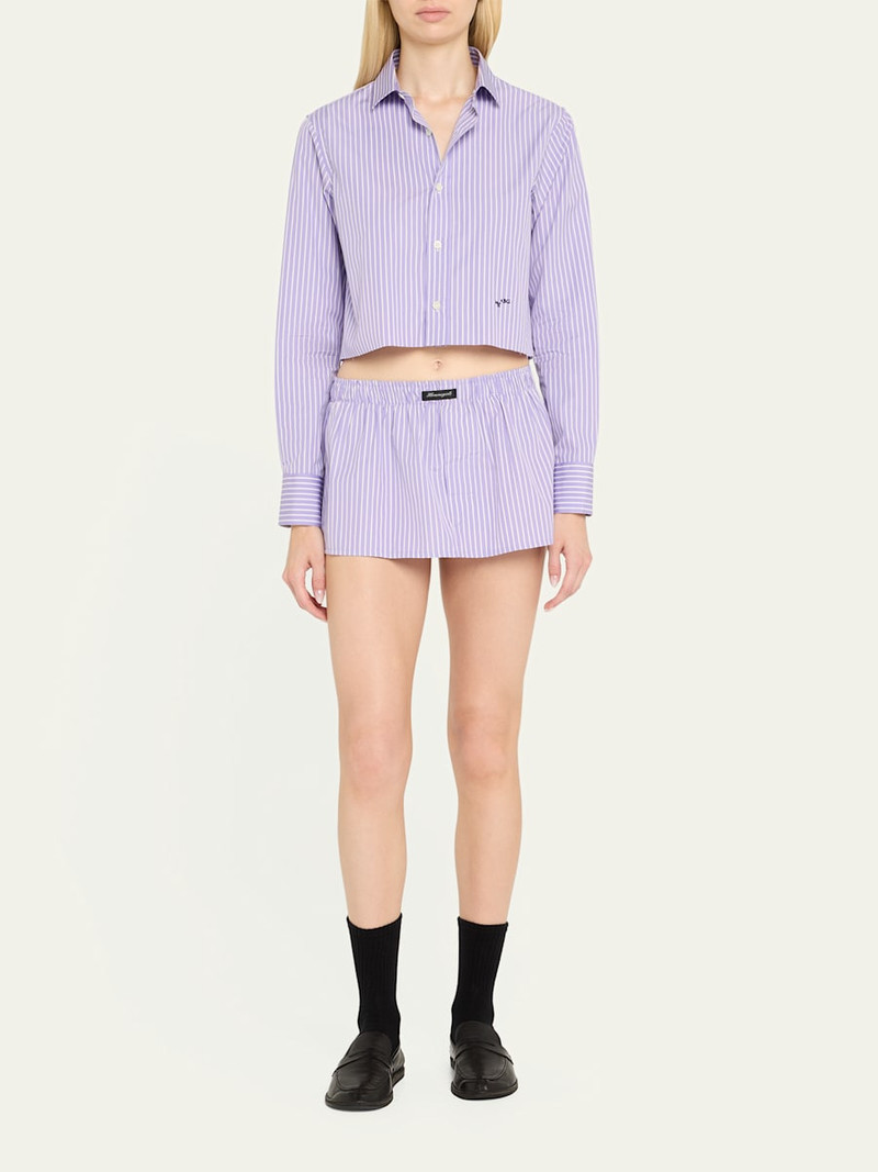 HommeGirls® Striped Mini Boxer Skirt / Bandeau Top outlook