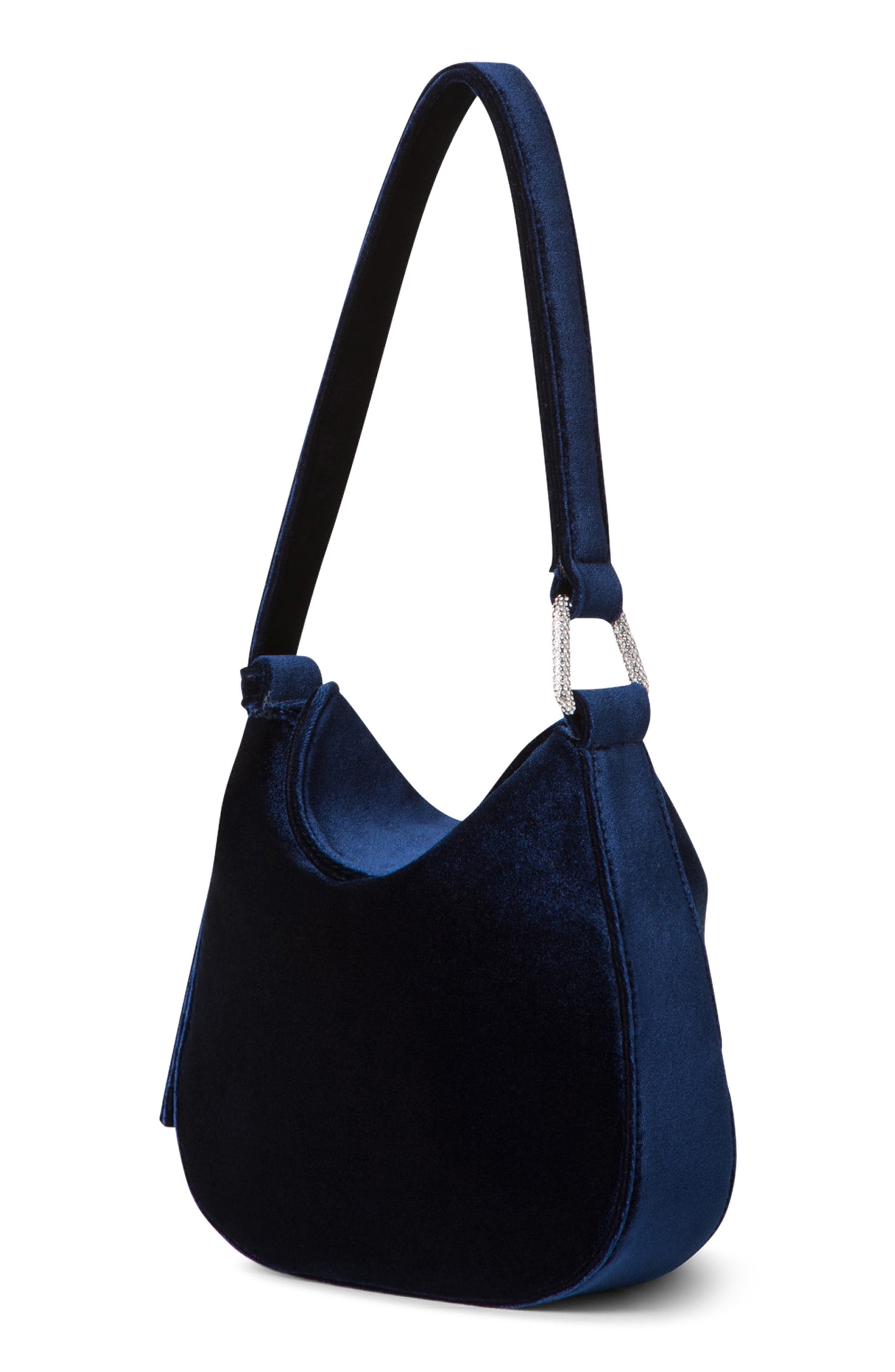 Akris Mini Anna Velvet Hobo Bag in 078 Denim at Nordstrom - 3