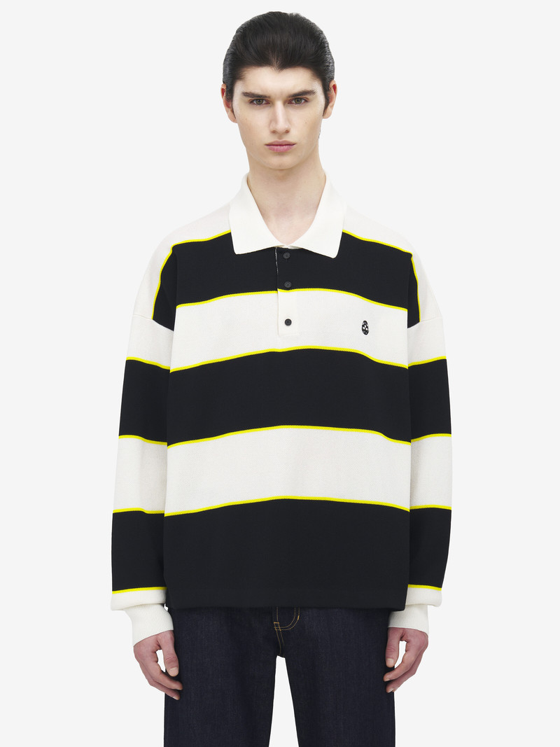 Alexander McQueen Rugby Stripe Polo Shirt outlook