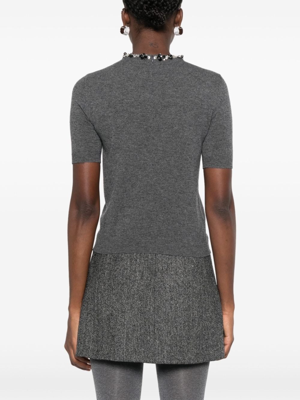 gem-embellished sweater - 4
